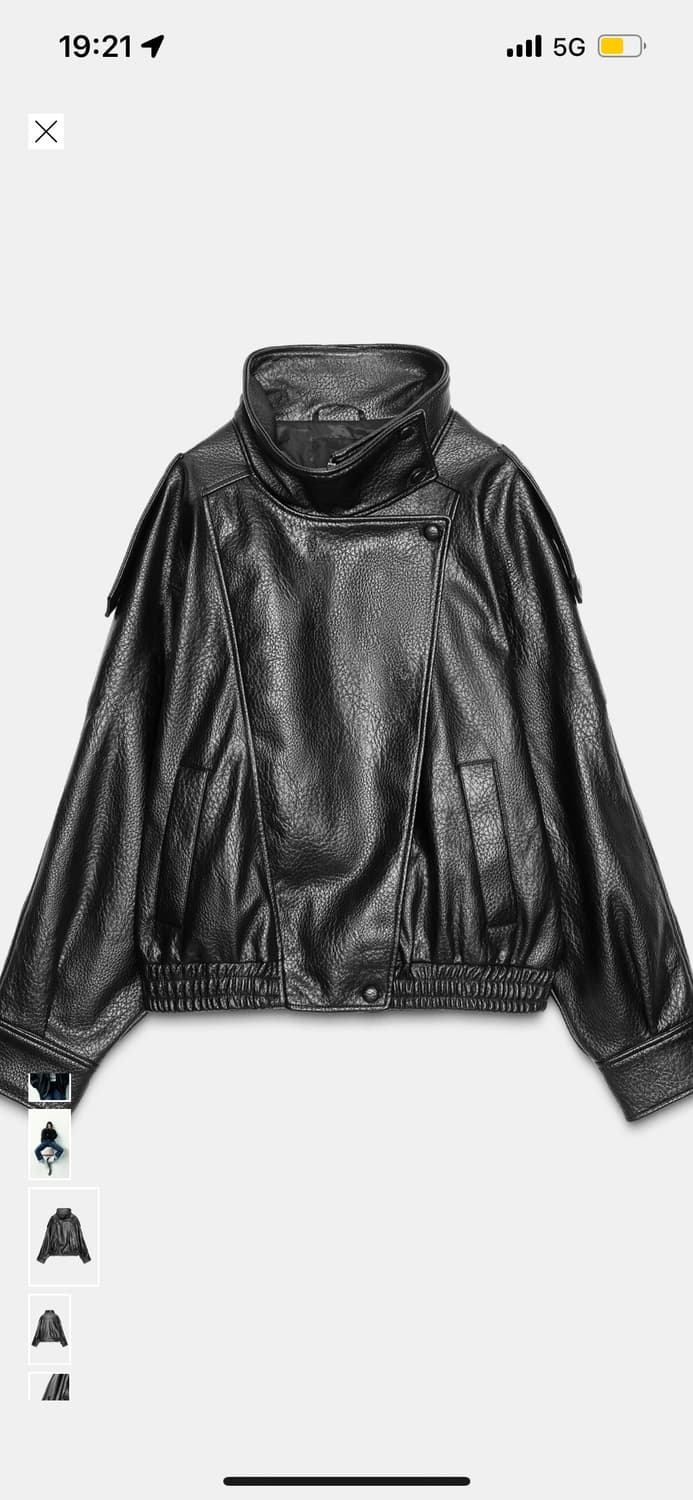 자라 페이크 레더 자켓 s 새상품 상품이미지1