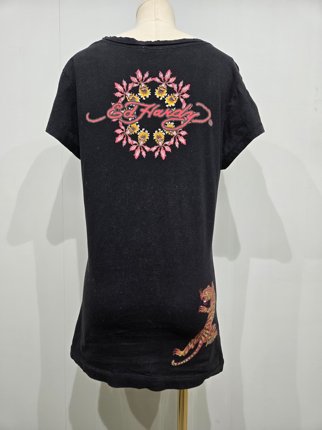 에드하디 블랙 호랑이 프린팅 반팔 티셔츠 상품이미지2
