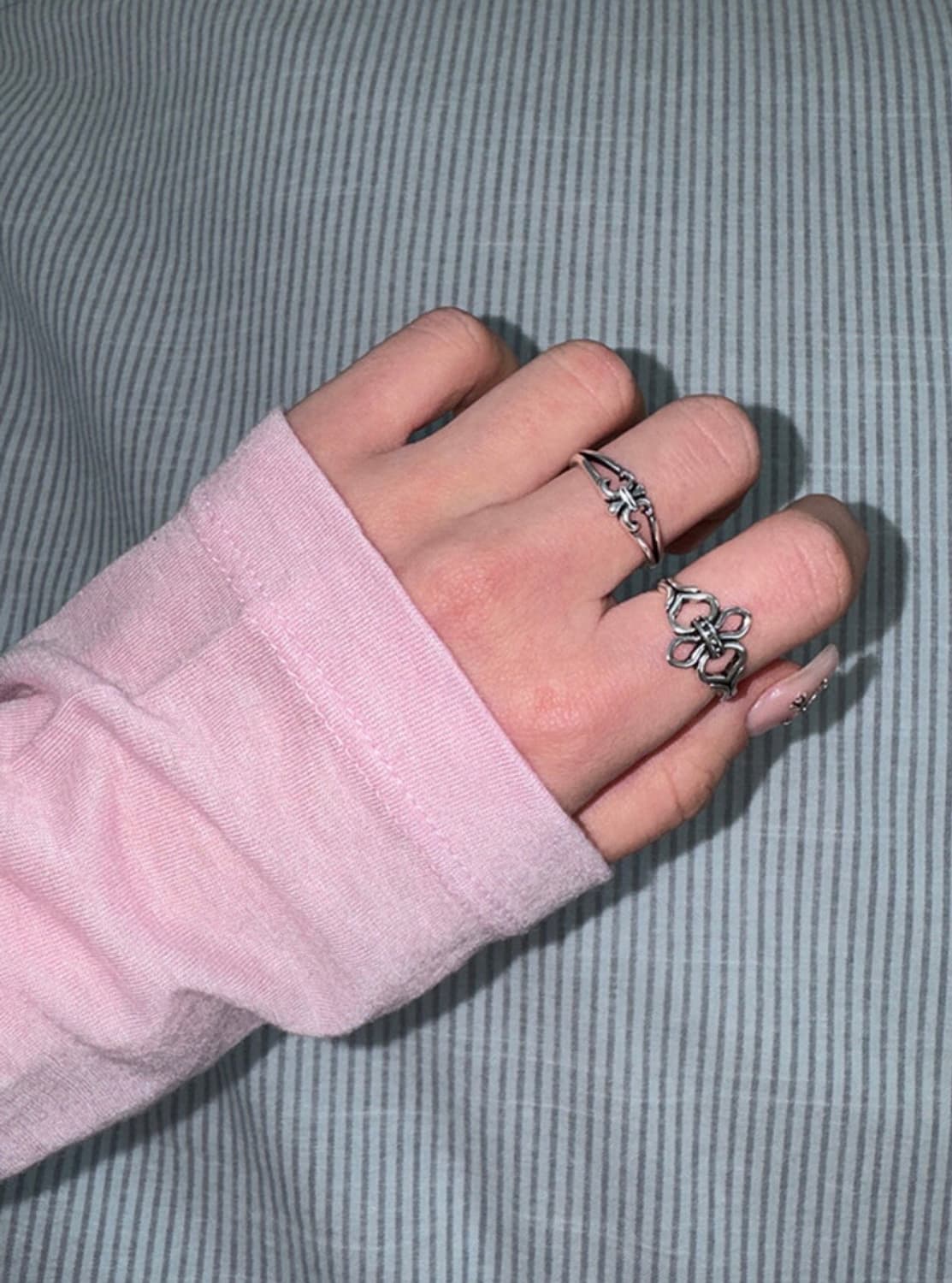 <남녀공용>실버925 오픈링 실버링 은반지 빈티지링 상품이미지3