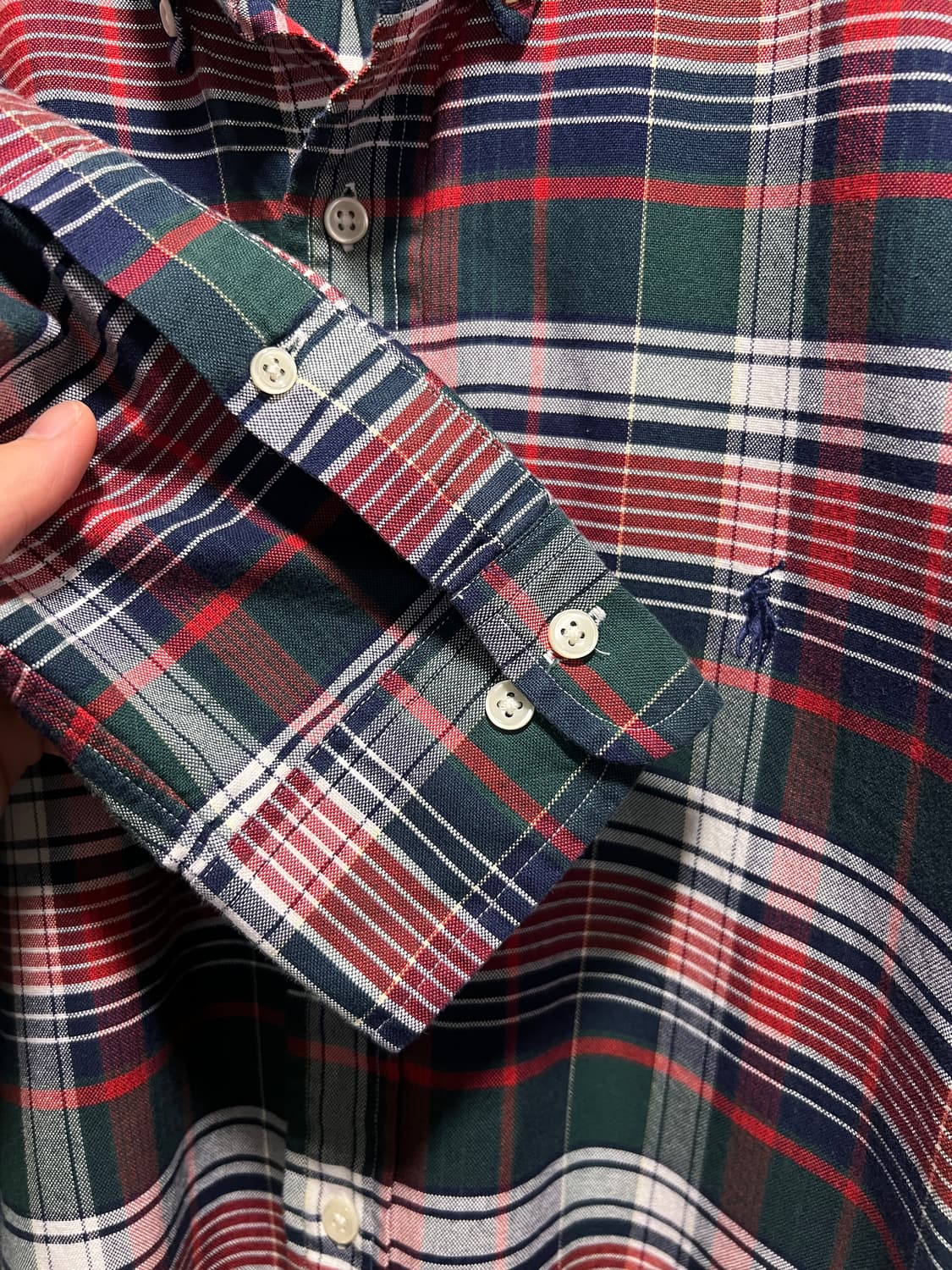 [2XL]폴로 랄프로렌 CLASSIC FIT 타탄체크 옥스포드 셔츠 상품이미지3