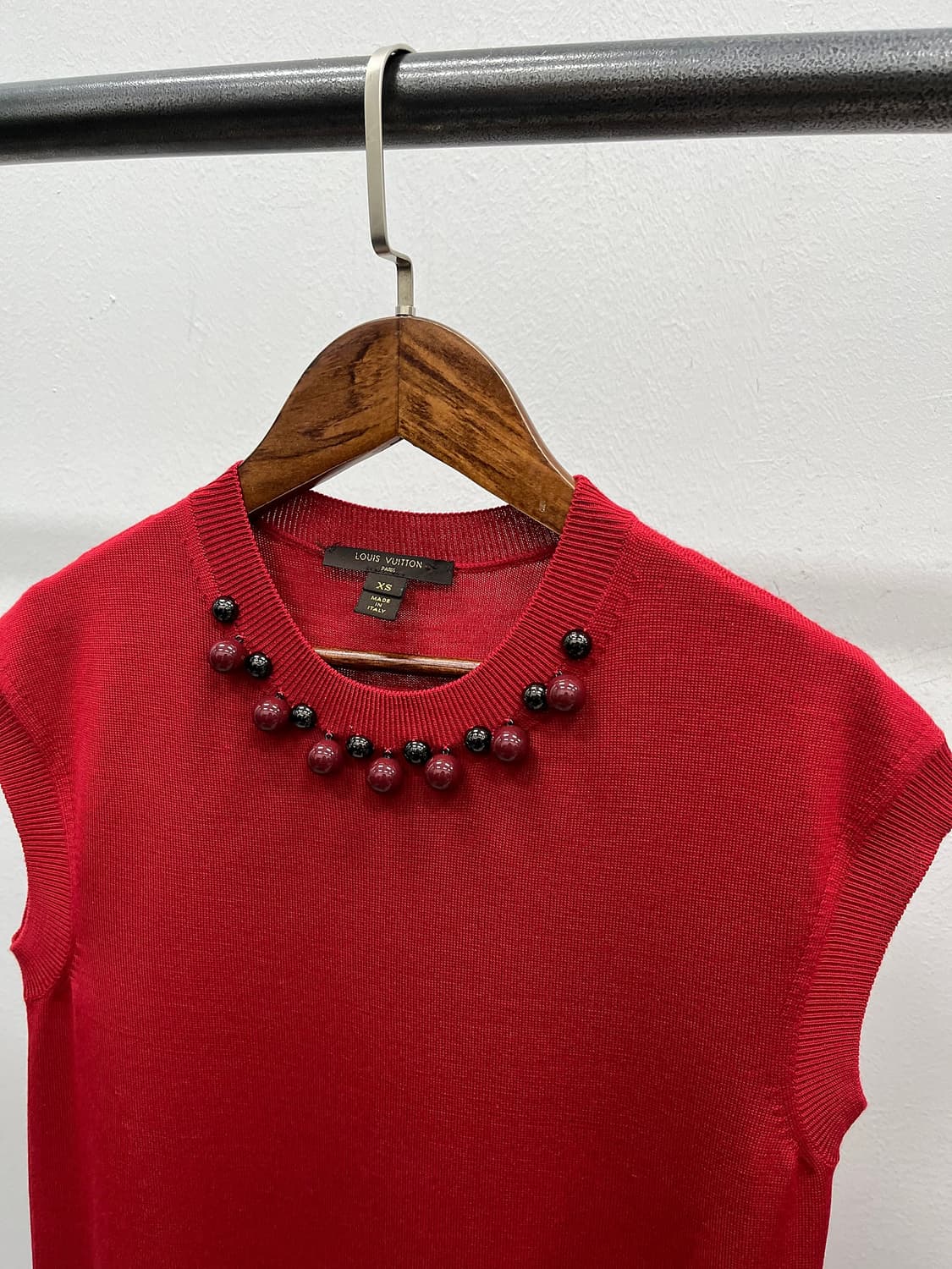 여) 루이비통 비즈 레드 원피스  상품이미지3