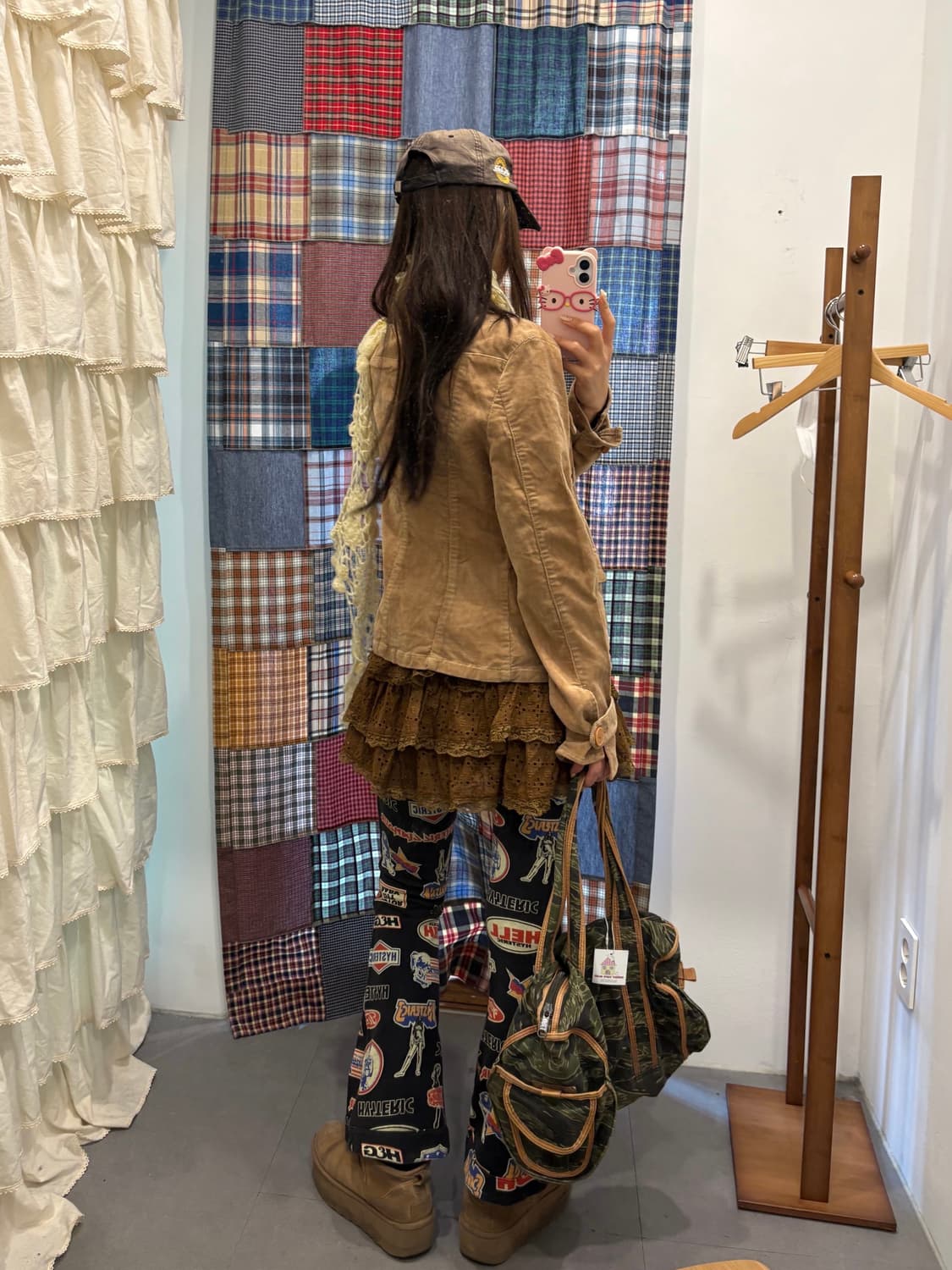 히스테릭글래머 리버시블 밴딩 부츠컷 팬츠 상품이미지4