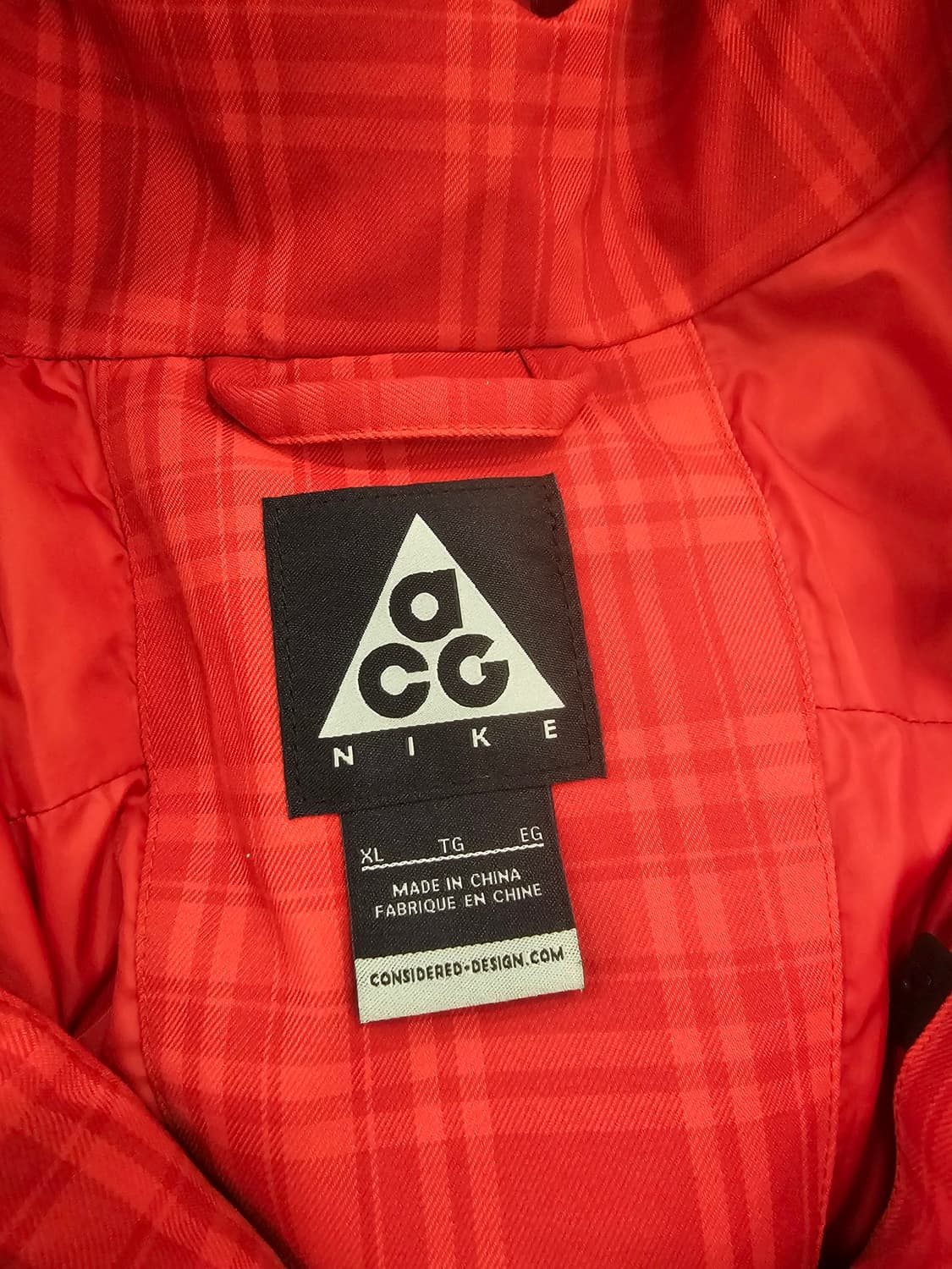 [XL] 나이키 ACG(Nike ACG) 체크 패턴 구스 다운 자켓 상품이미지8