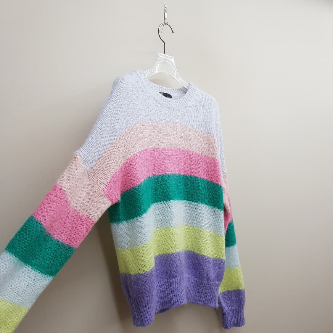 마쥬 MAJE  컬러 스트라이프 모헤어 니트 1사이즈 상품이미지4