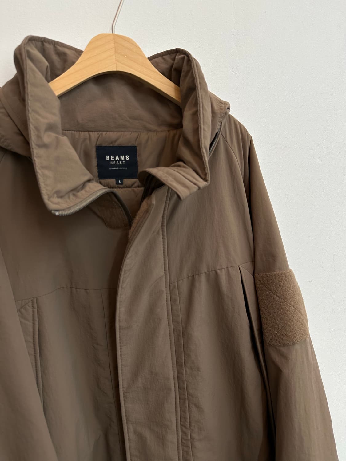 BeAMS 빔즈 몬스터 파카 밀리터리 자켓 모즈 코트 브라운 L 상품이미지7