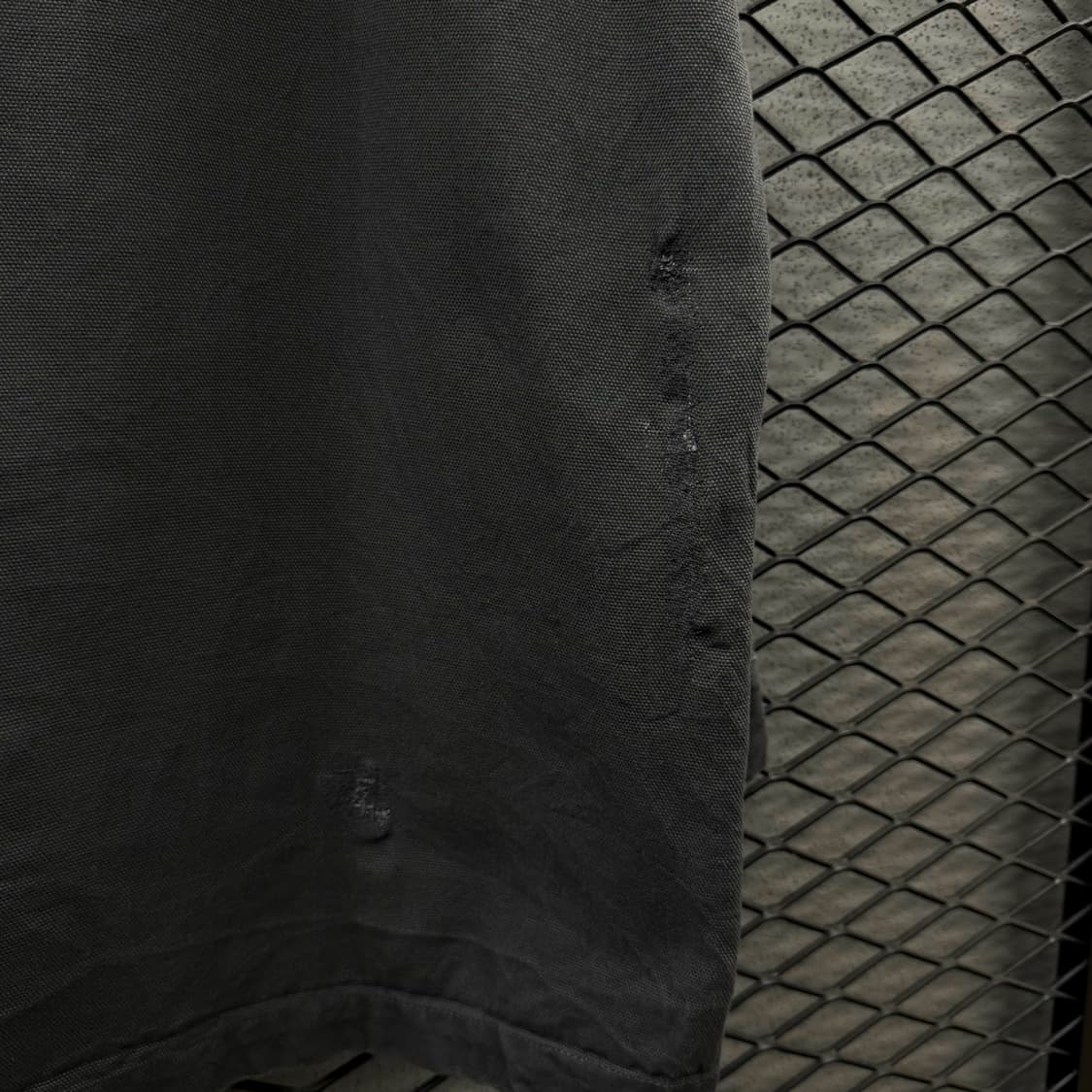 랭글러 후드자켓 워크포켓 로고패치 셔츠 디테일 차콜 상품이미지9