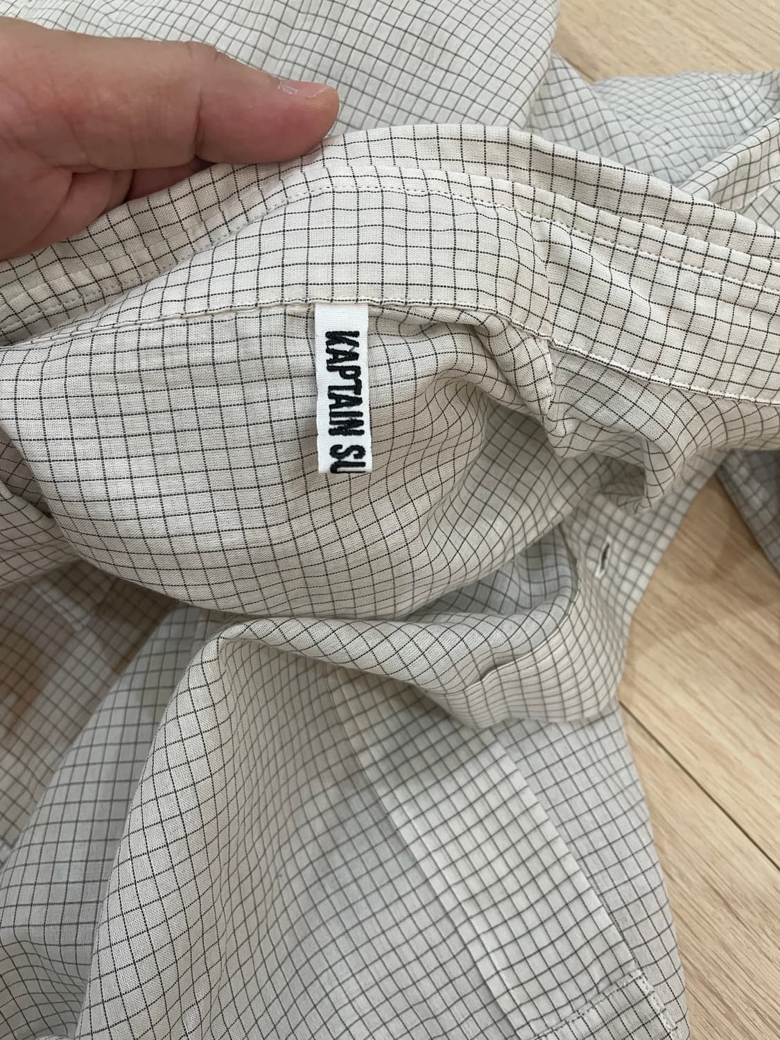 캡틴선샤인 24ss 반팔 체크 샤츠 38(100) 상품이미지6