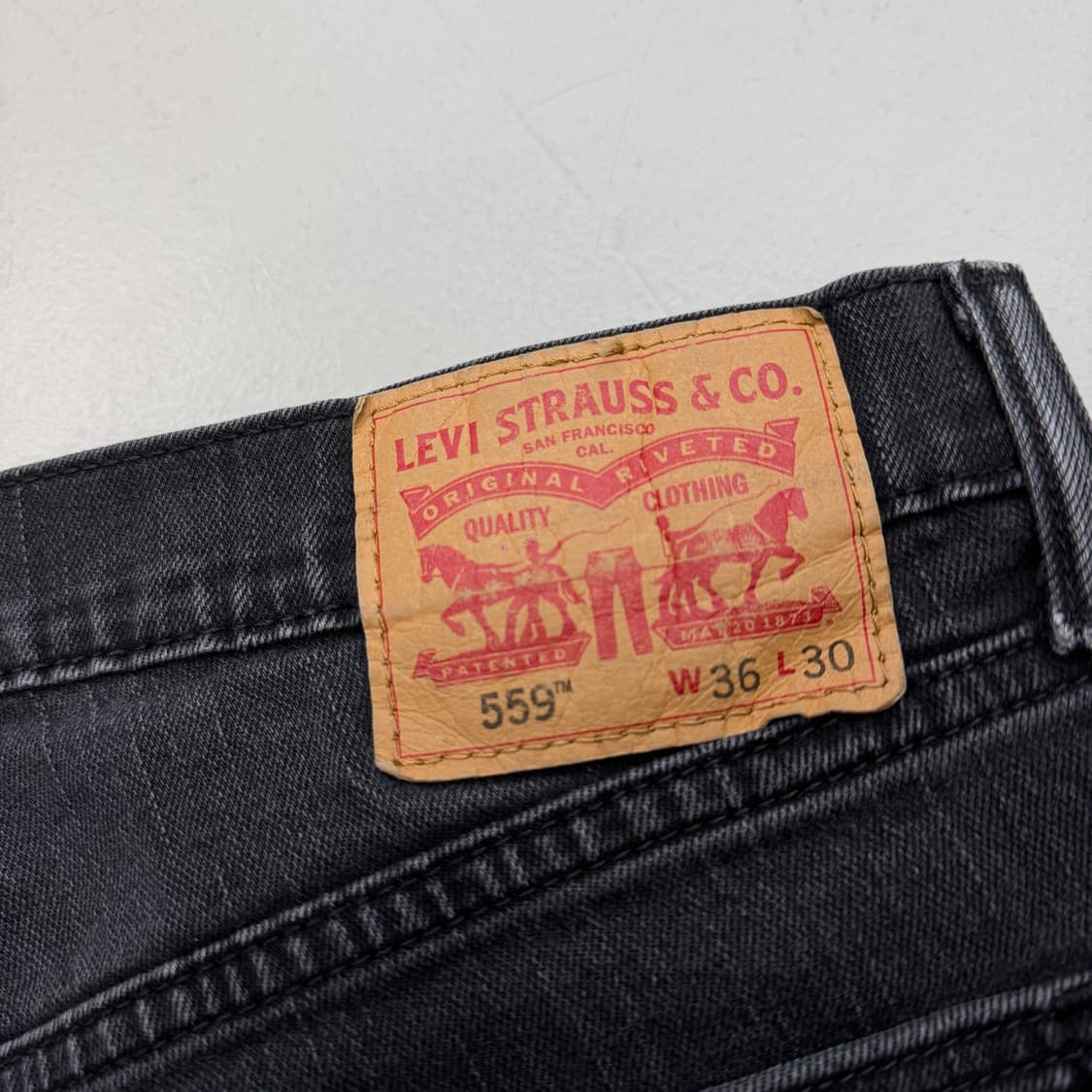 리바이스 559 새깅 스케이터 블랙 데님팬츠 상품이미지6