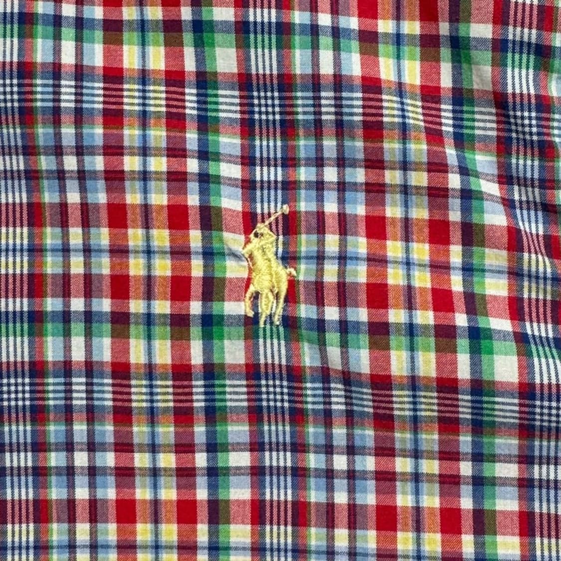 RALPH LAUREN 체크 반팔 셔츠 XL 상품이미지2