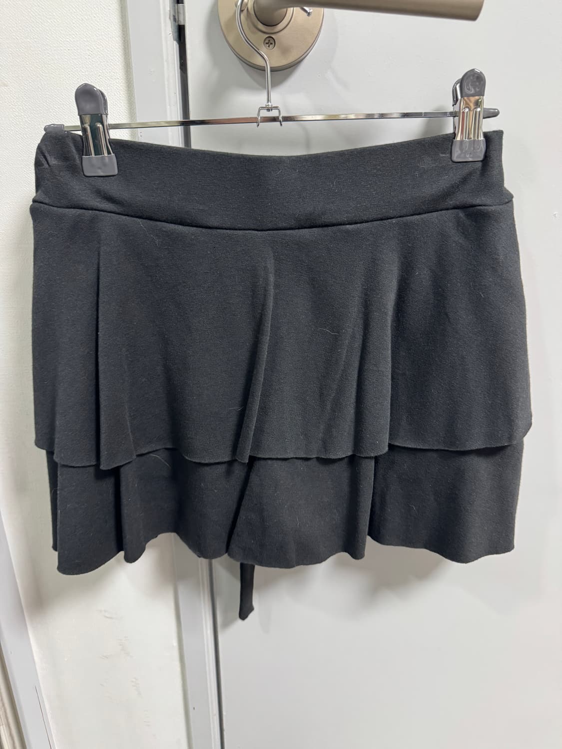 벨리아르 플리에 스커트 블랙 상품이미지2