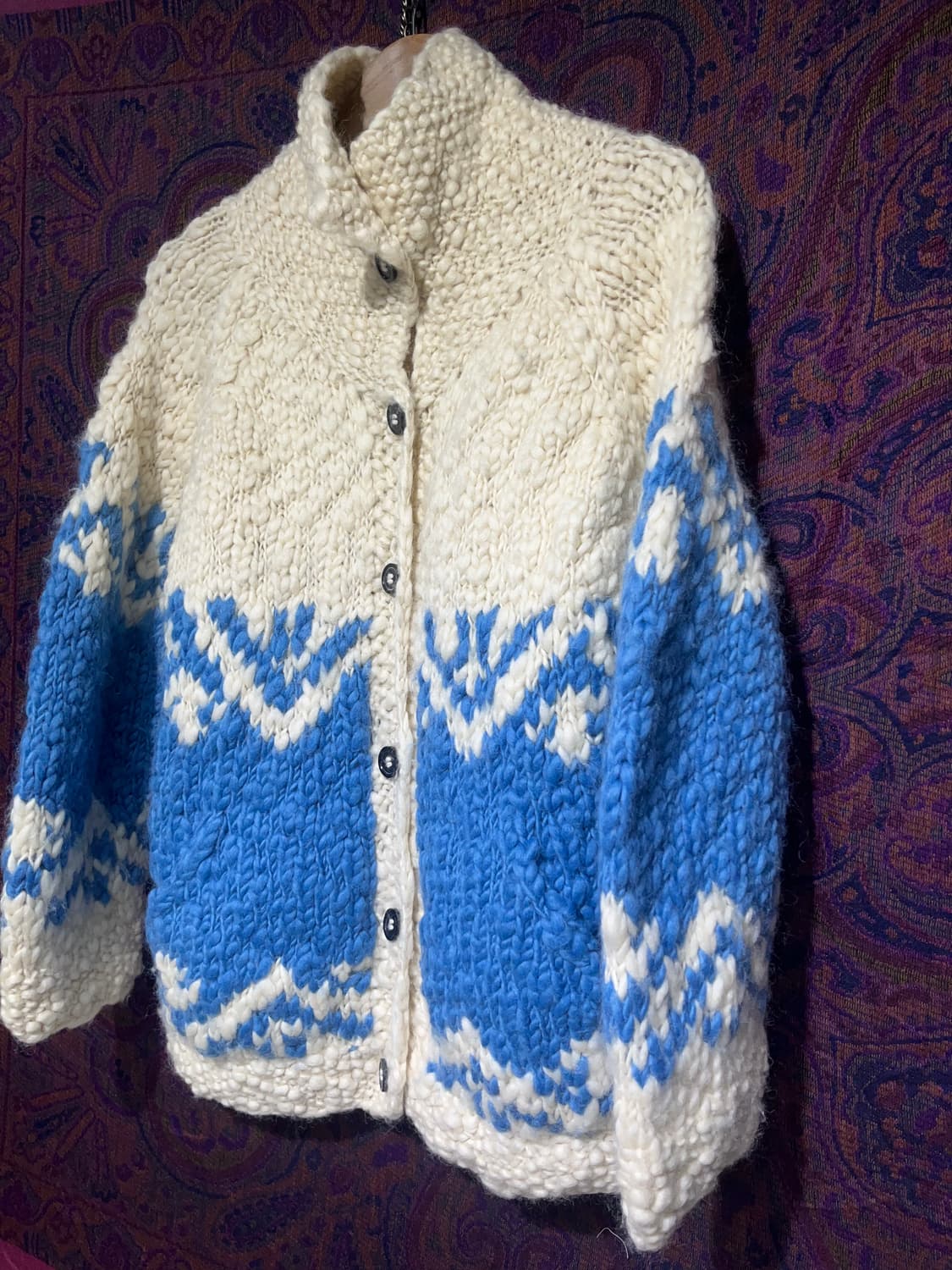 네팔제 코위찬 스웨터 니트 상품이미지2