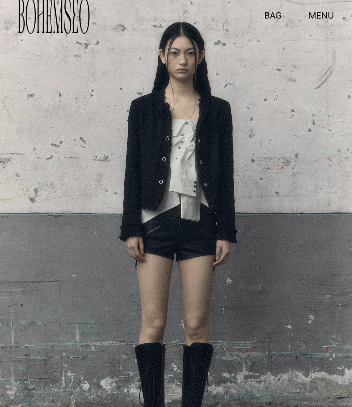 ROUGH ROUND TWEED JACKET 상품이미지1