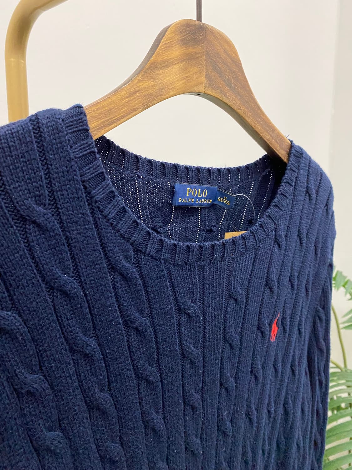 폴로 랄프로렌 케이블니트 네이비 상품이미지3