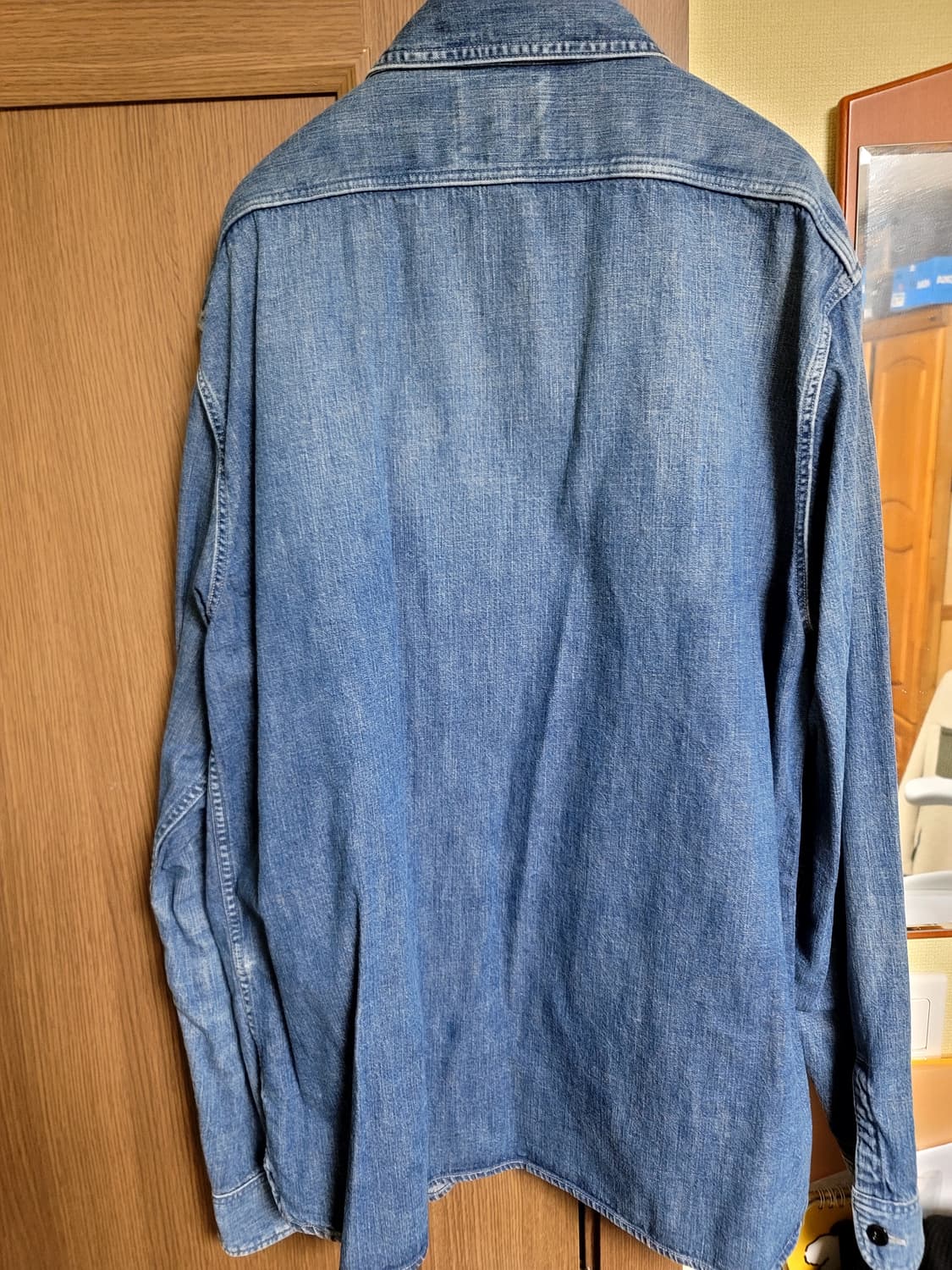 풀카운트 4890HW 블루데님 워크셔츠 46사이즈 상품이미지4