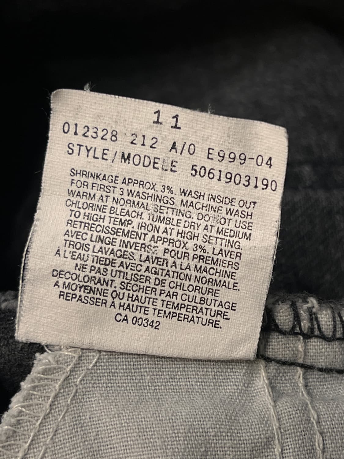 90‘s 리바이스506 오랜지텝 블랙진 상품이미지6