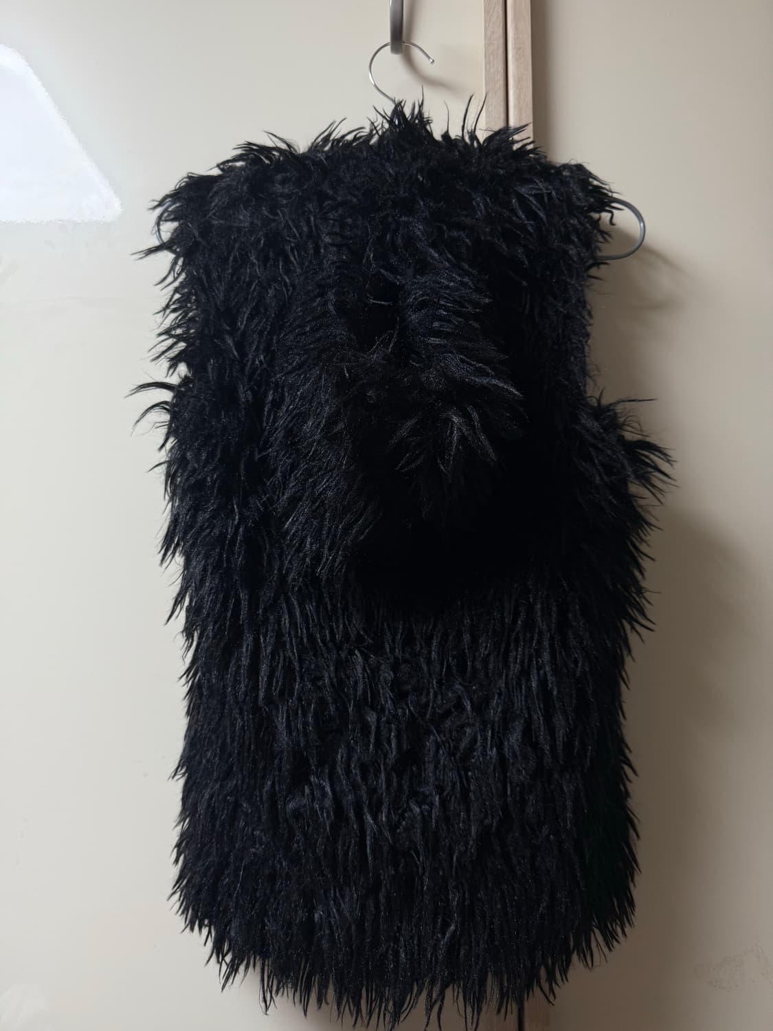 fur hood zipup vest 상품이미지2