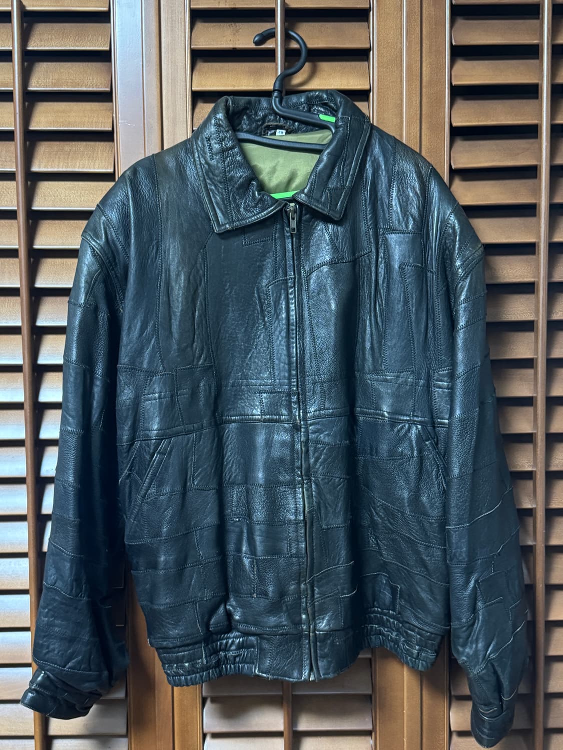 빈티지 리얼레더 봄버 상품이미지1