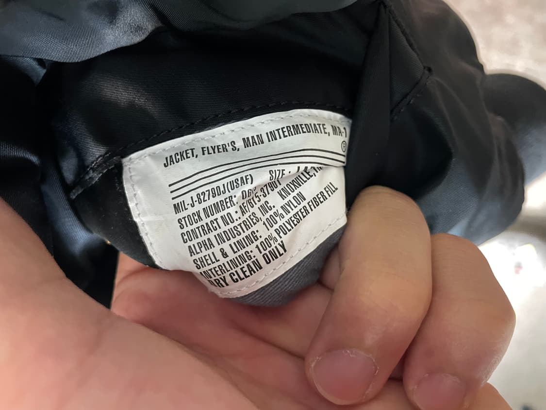 Vintage Alpha Industries Ma-1 상품이미지5