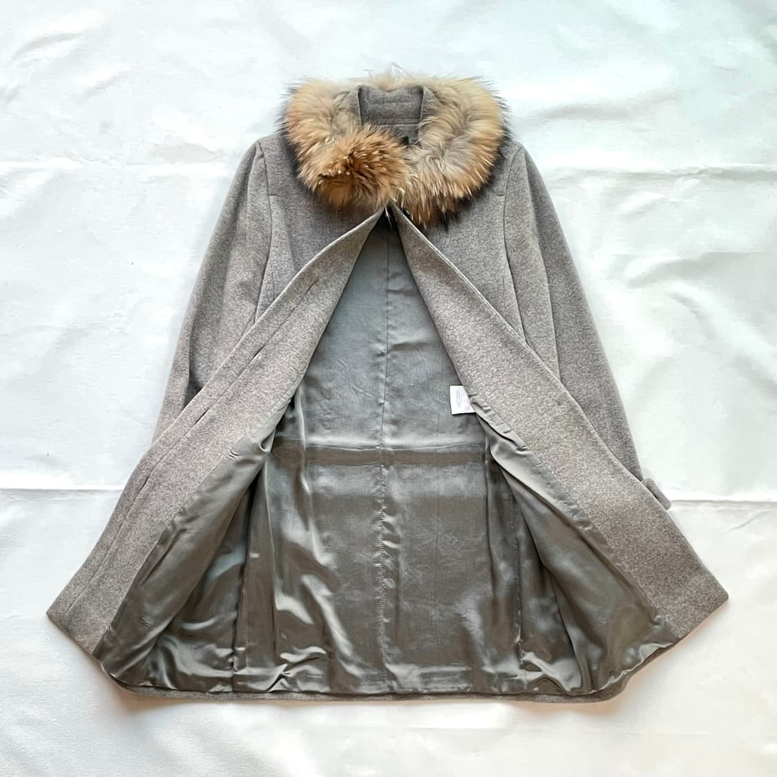 맨션 123 Maison 123 캐시미어 라쿤 퍼 코트 자켓 상품이미지4