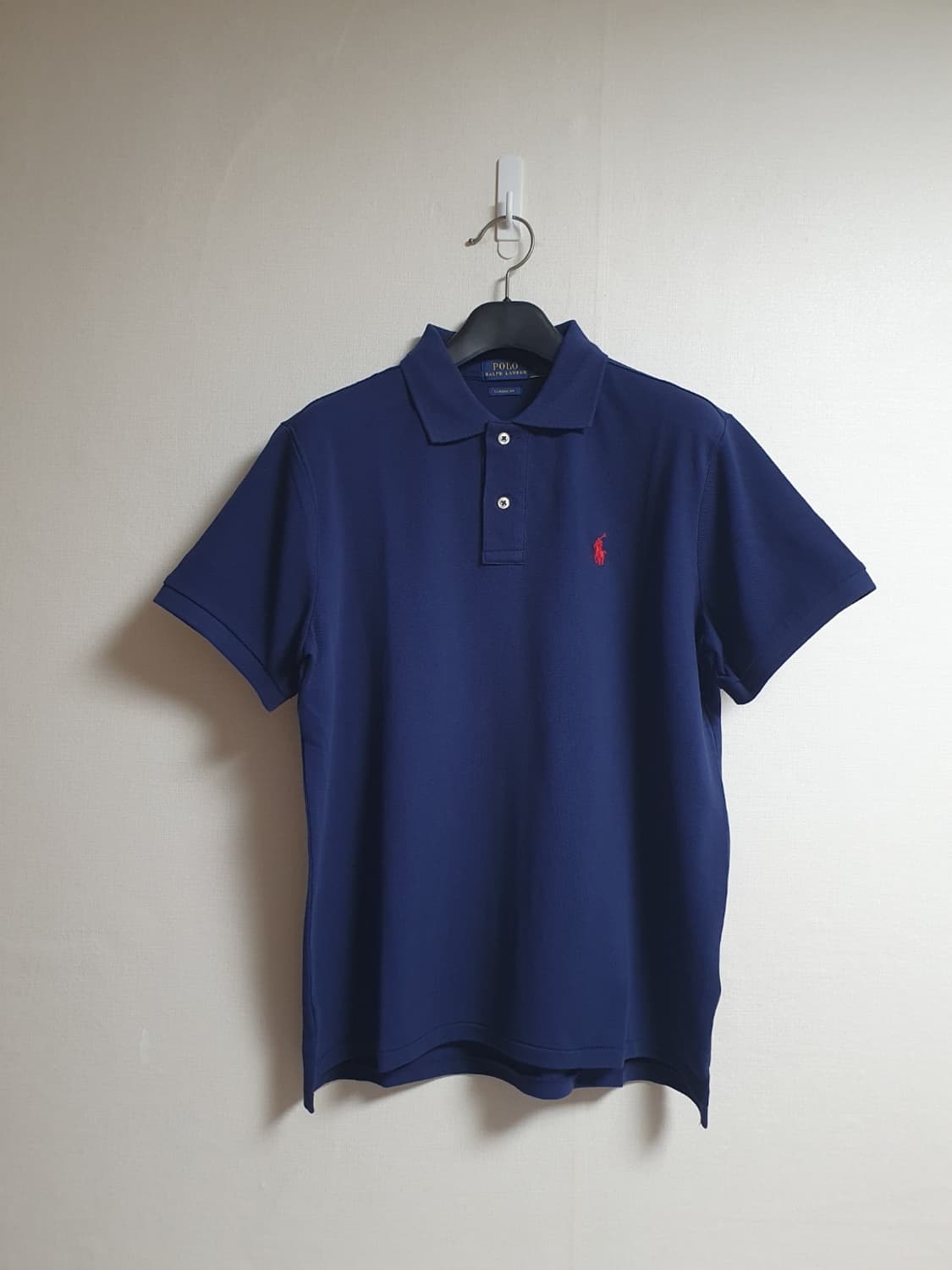 폴로랄프로렌 여성 클래식핏 반팔 카라티 네이비 L 상품이미지1
