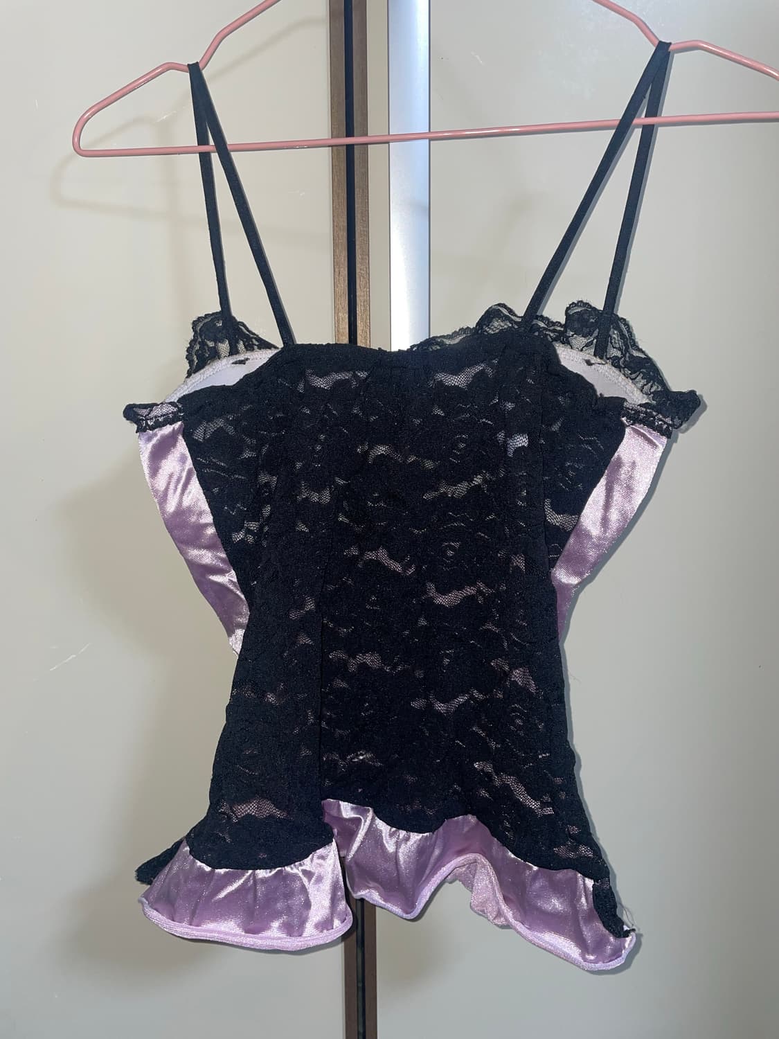 고스펑크 큐빅 코르셋 나시 상품이미지2