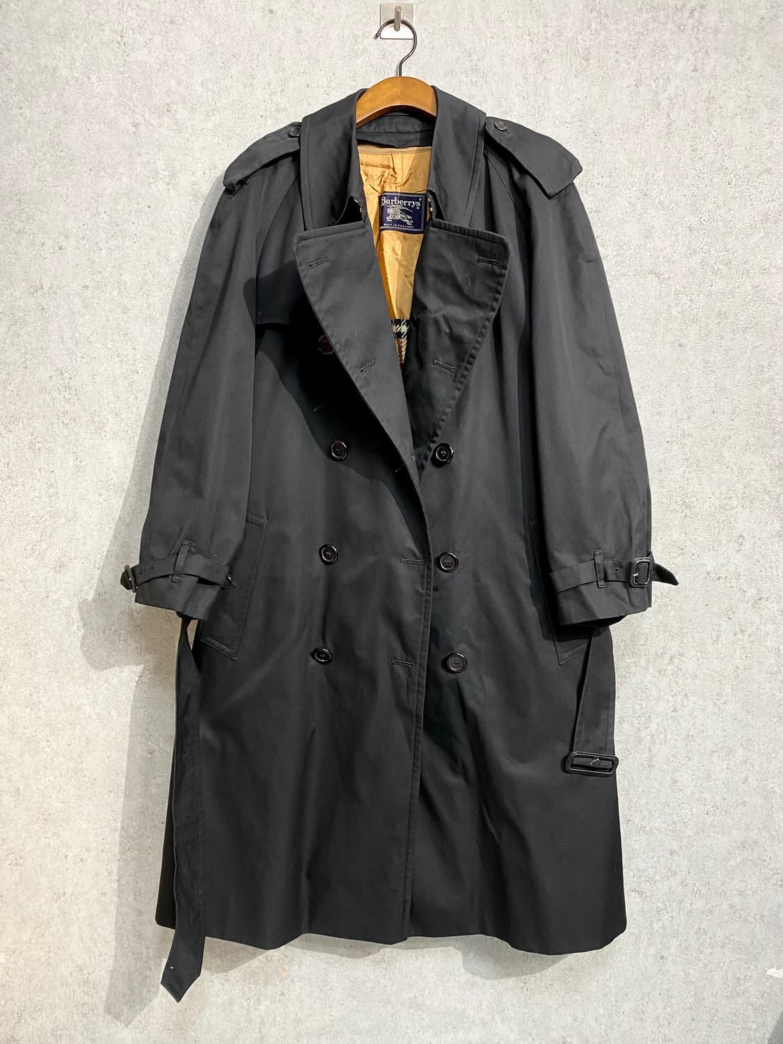 [105] 90s Burberrys 버버리 블랙 트렌치 코트 상품이미지1