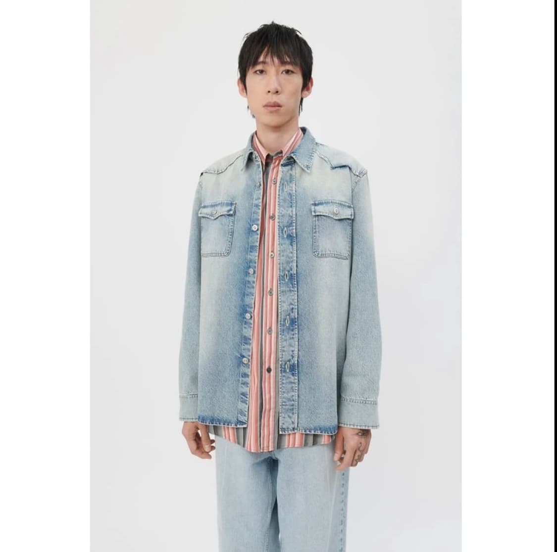 아워레가시 ss20 뉴프론티어 셔츠 데님  상품이미지2
