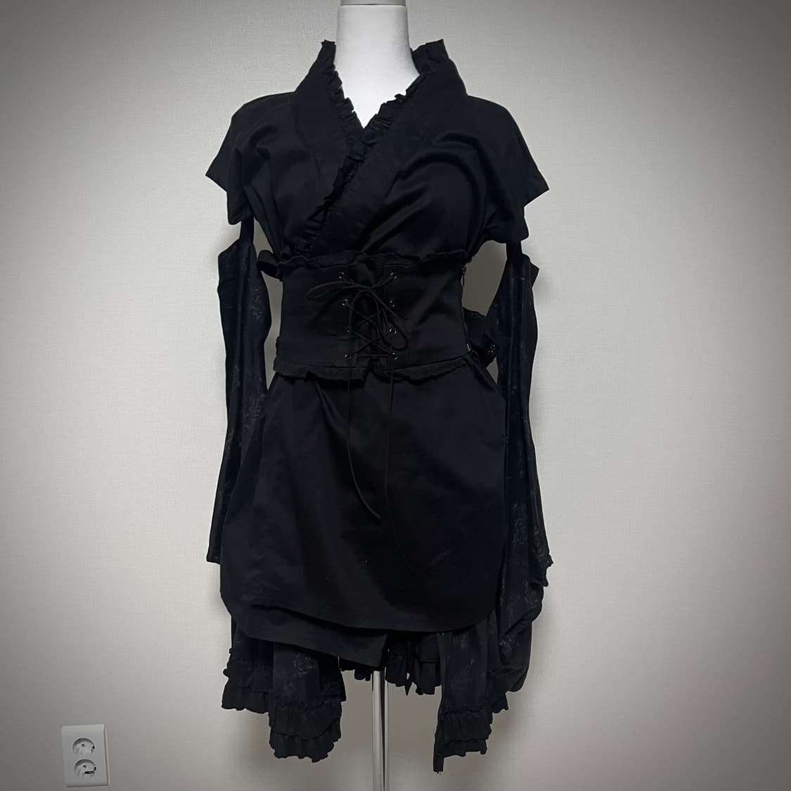 Bodyline 고딕 고스펑크 유카타 셋업 고스로리 로리타 상품이미지3