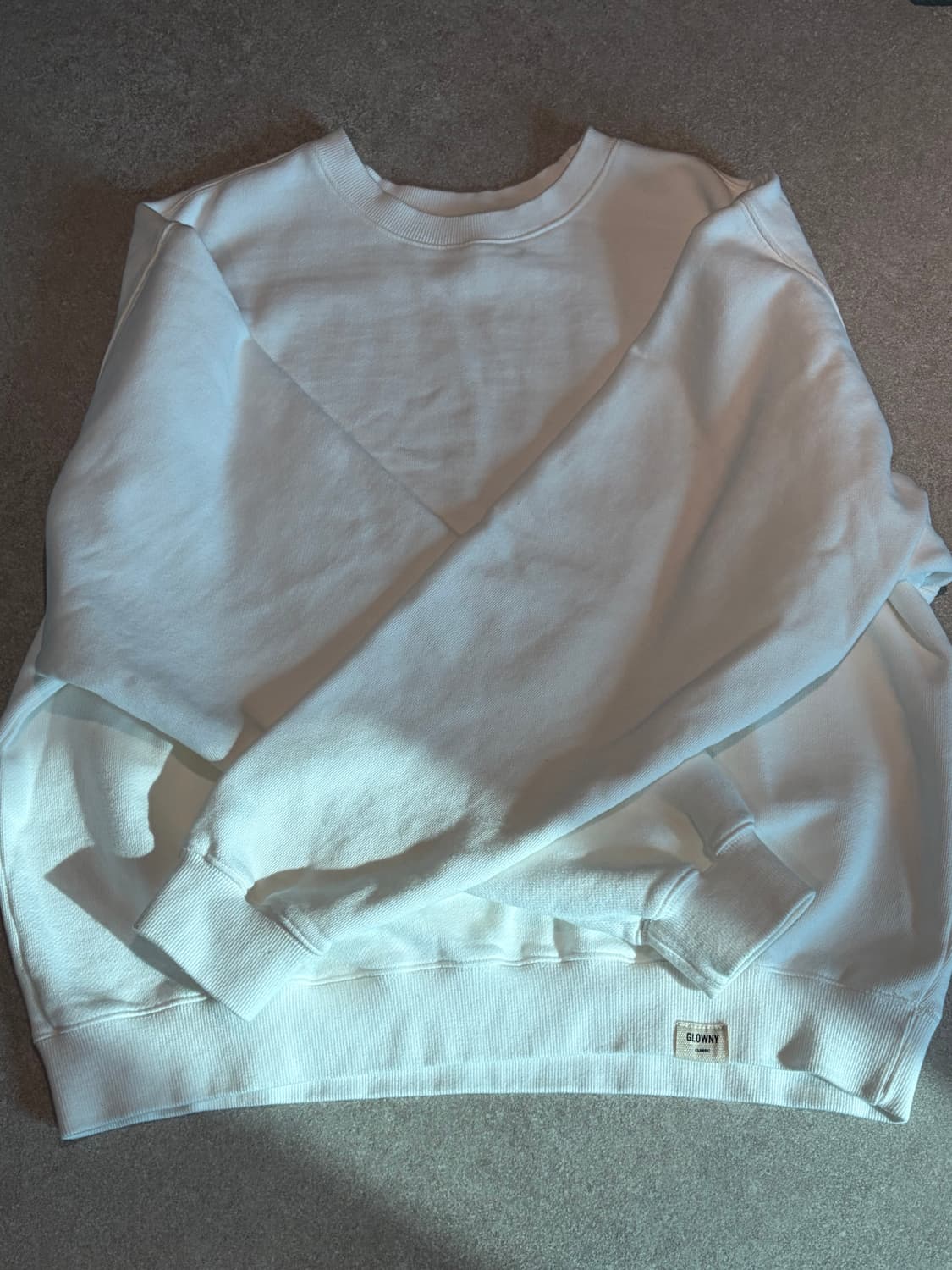 글로니 화이트 맨투맨 상품이미지3