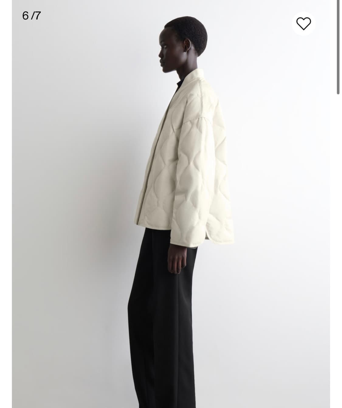 코스 오버사이즈 퀼티드 자켓 상품이미지3