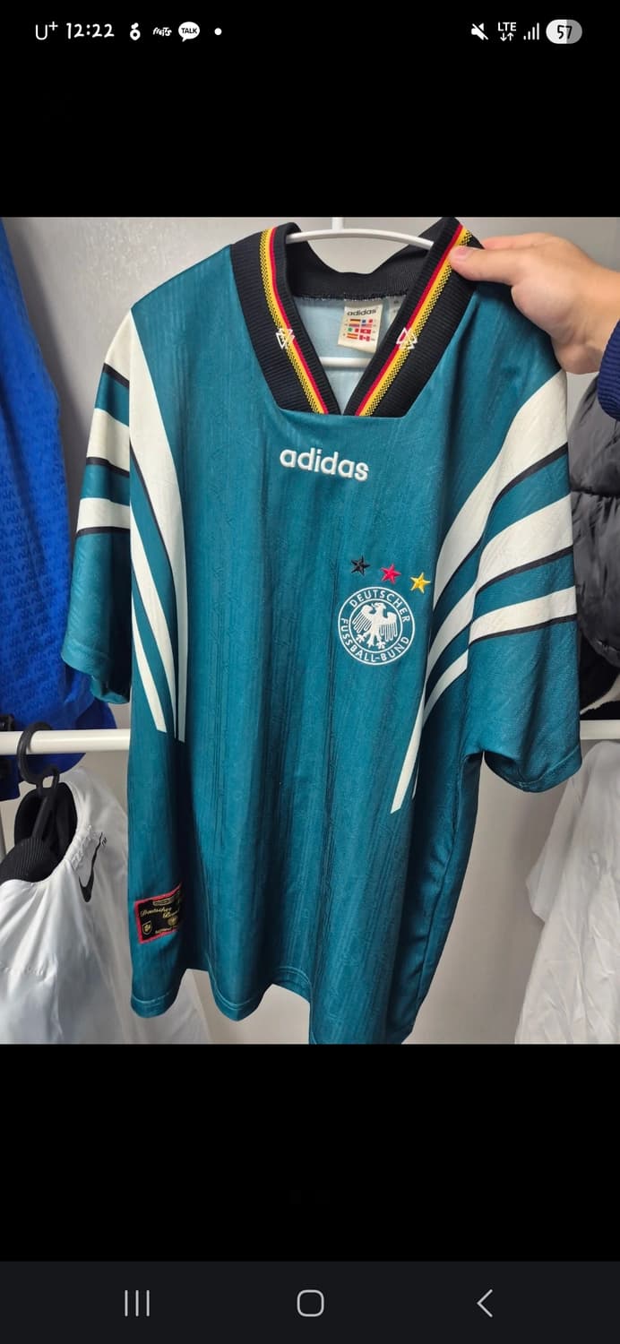 아디다스 독일 1996 레트로 어웨이 유니폼 상품이미지1