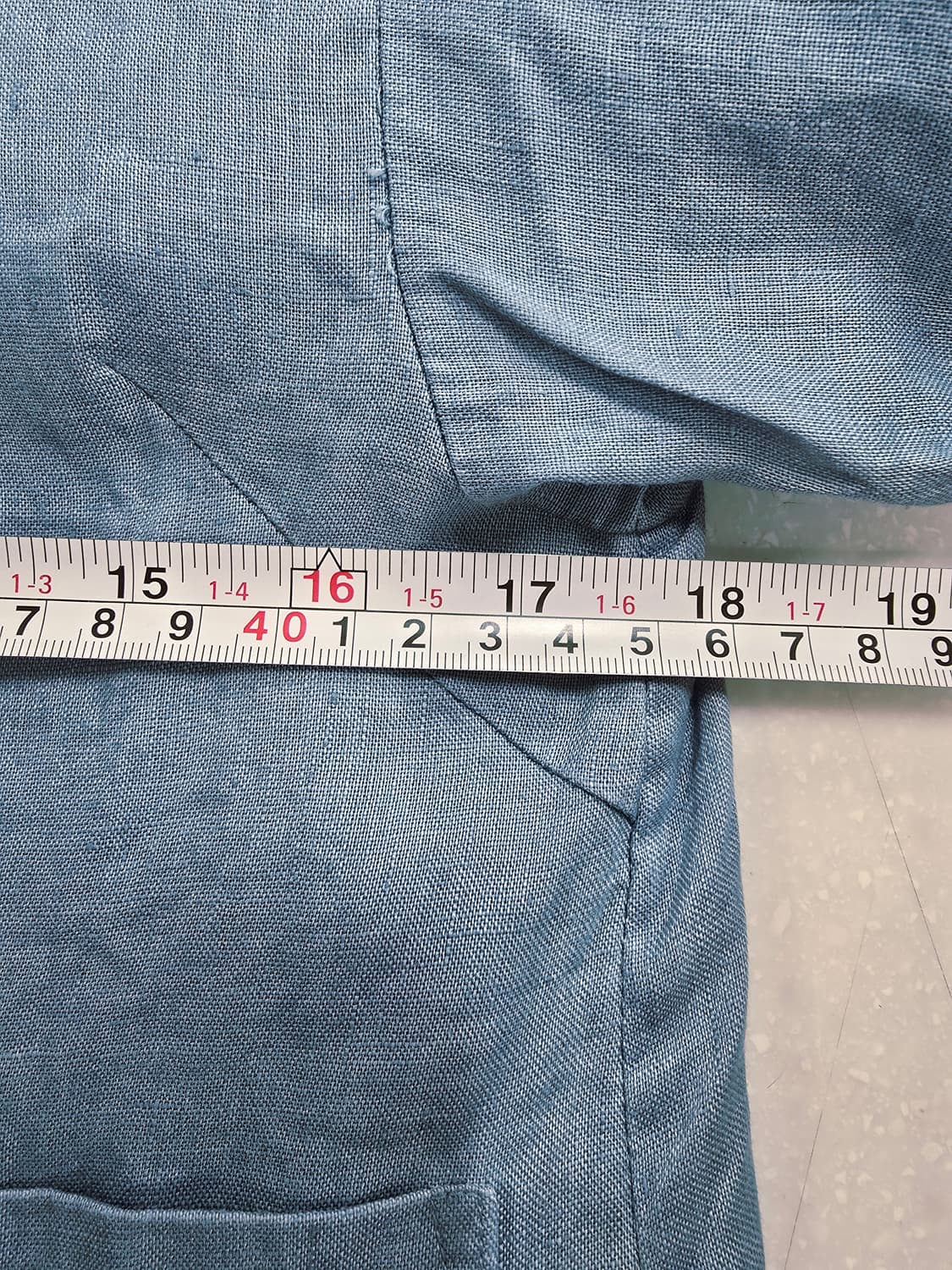 지스튜디오  블루 린넨 자켓 66 상품이미지8