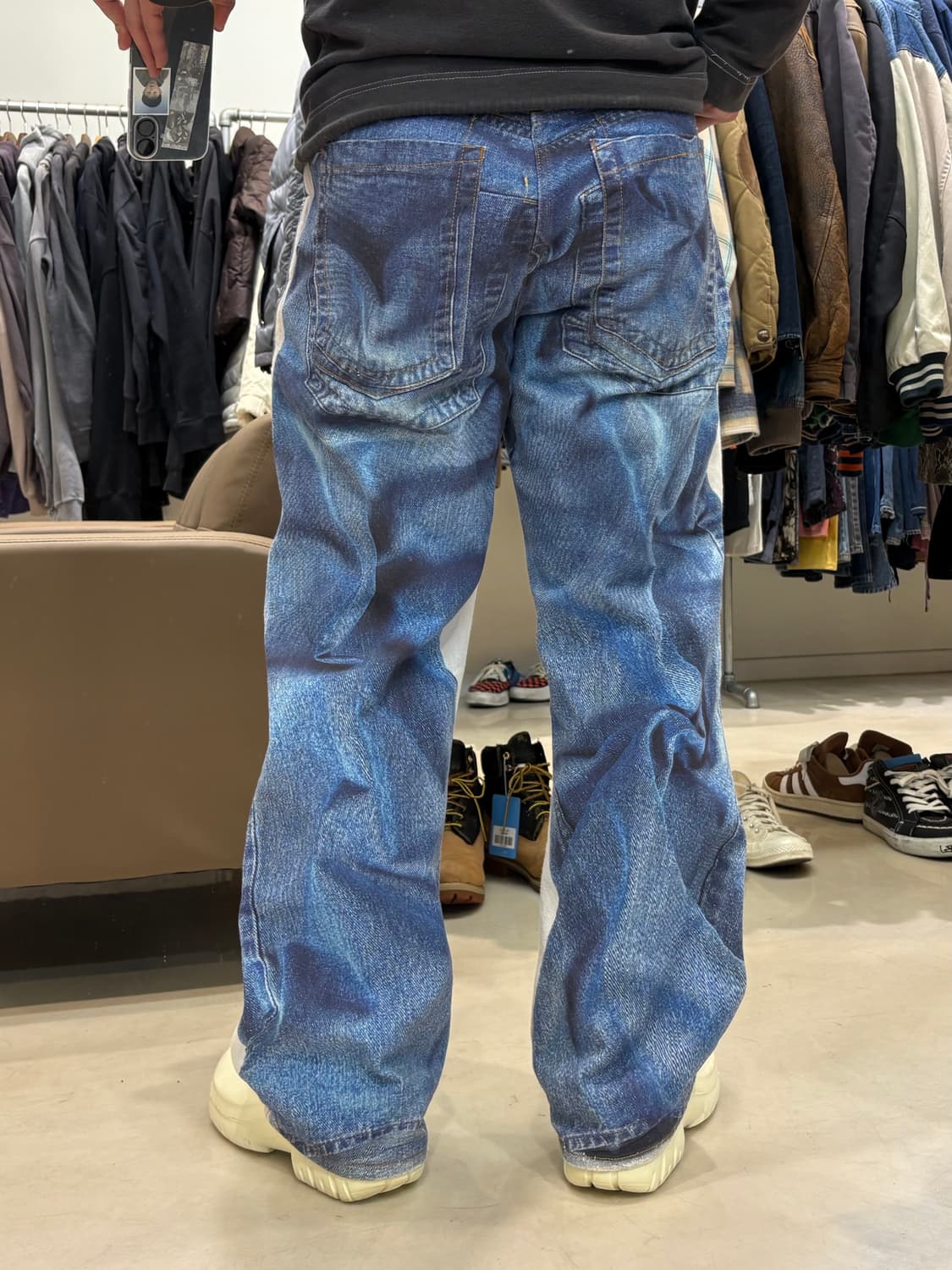 타이핑미스테이크 디지털 프린팅 데님 팬츠 상품이미지5