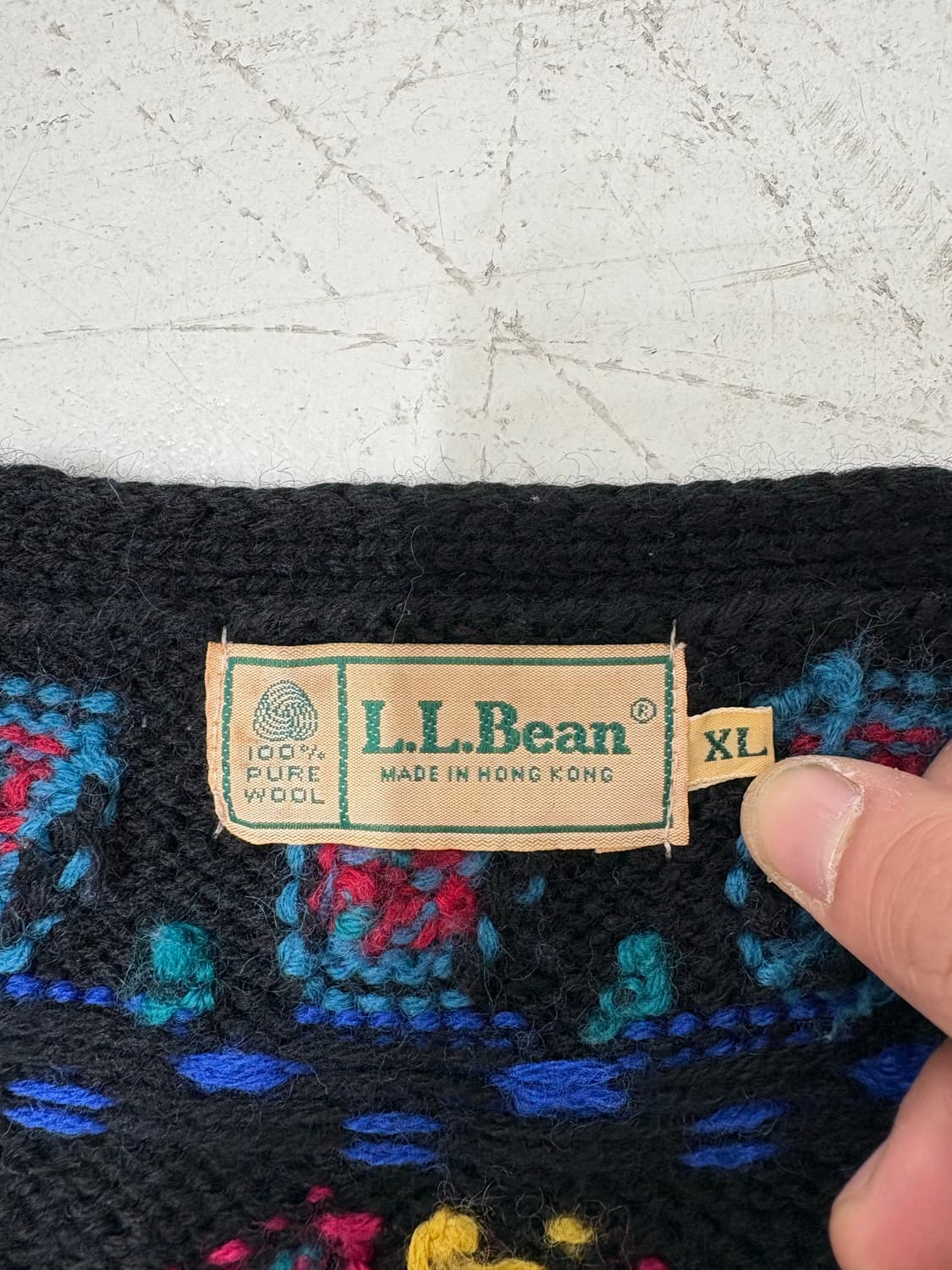 80’s LL Bean Cable Knit Wool Cardigan 상품이미지5