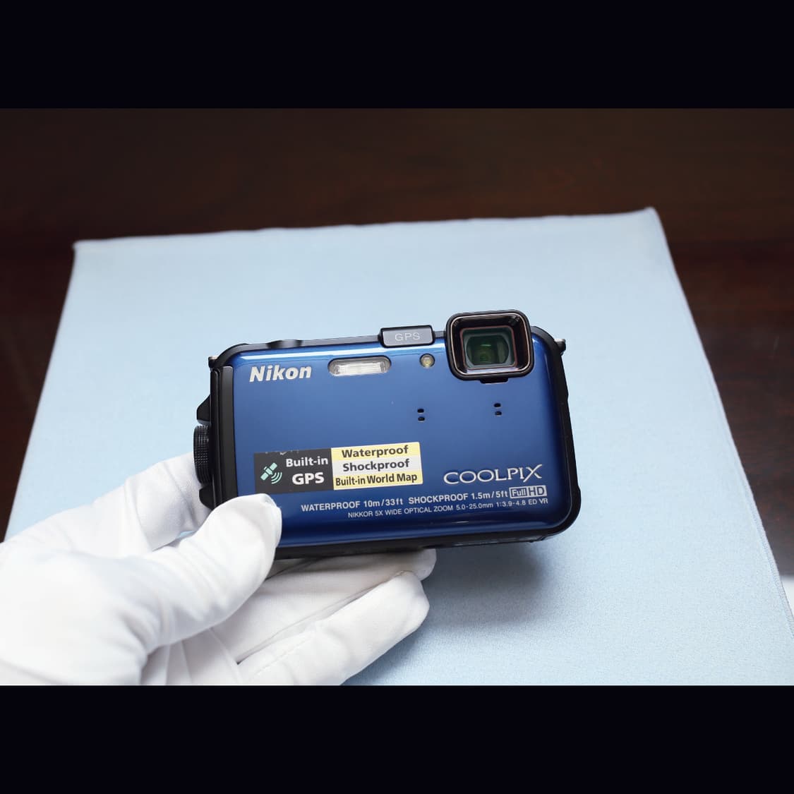 레어<민트급><한글> 니콘 쿨픽스 aw100 블루 빈티지 디카 상품이미지3