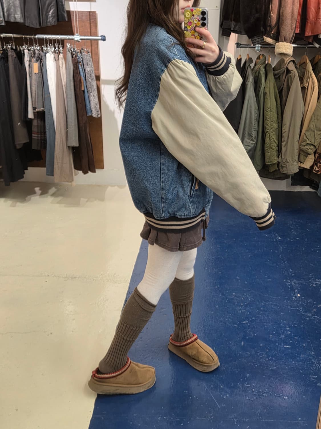 90-00s Dickies 디키즈 데님 바시티 자켓 상품이미지1