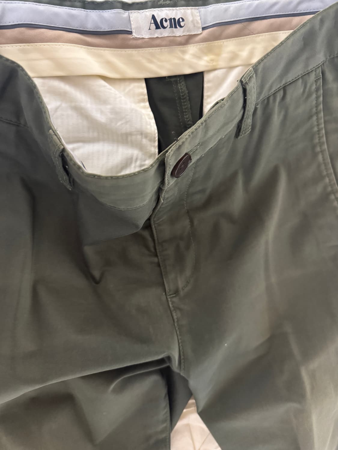 아크네 카키면바지 acne 상품이미지2