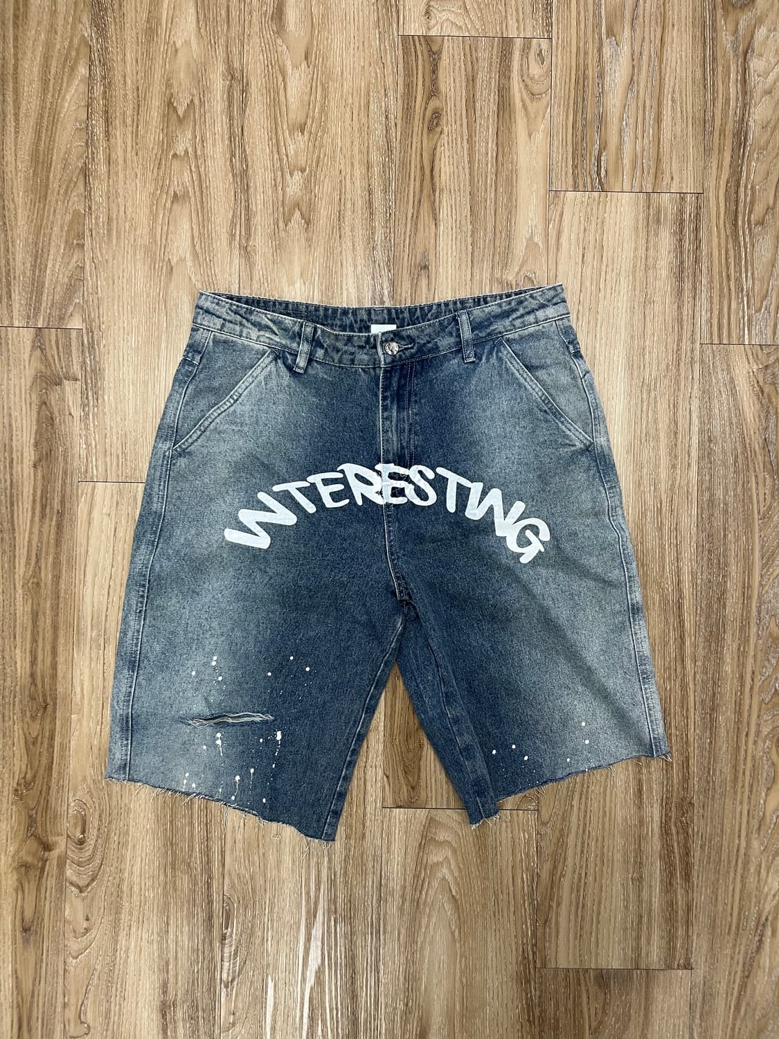Interesting 버뮤다 컷오프 데님 반바지 34 상품이미지1