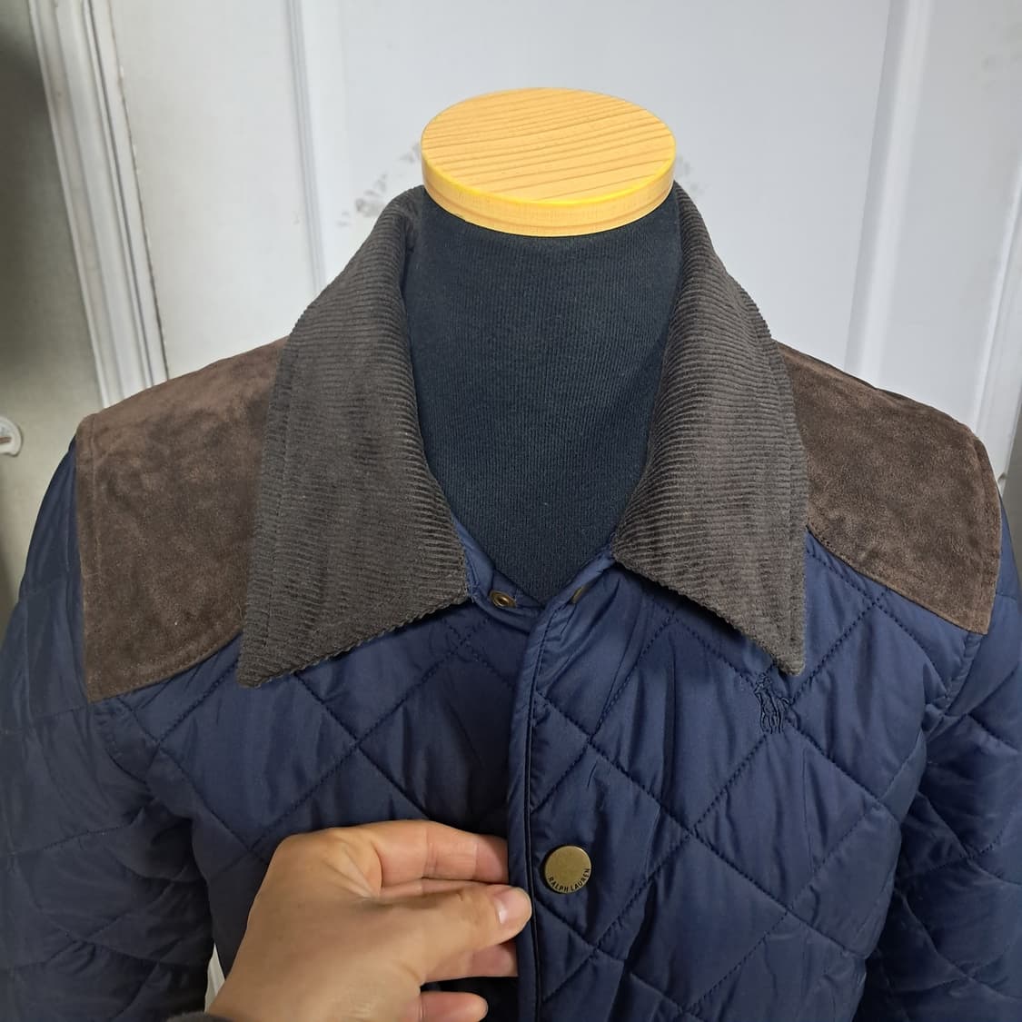 폴로랄프로렌 네이비 퀼팅 자켓 L (12-14세)44~날씬55 상태상급 상품이미지5