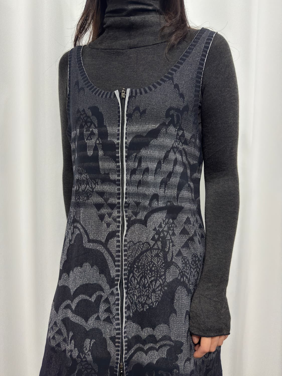 hiroko koshino design twoway zipup dress 상품이미지4