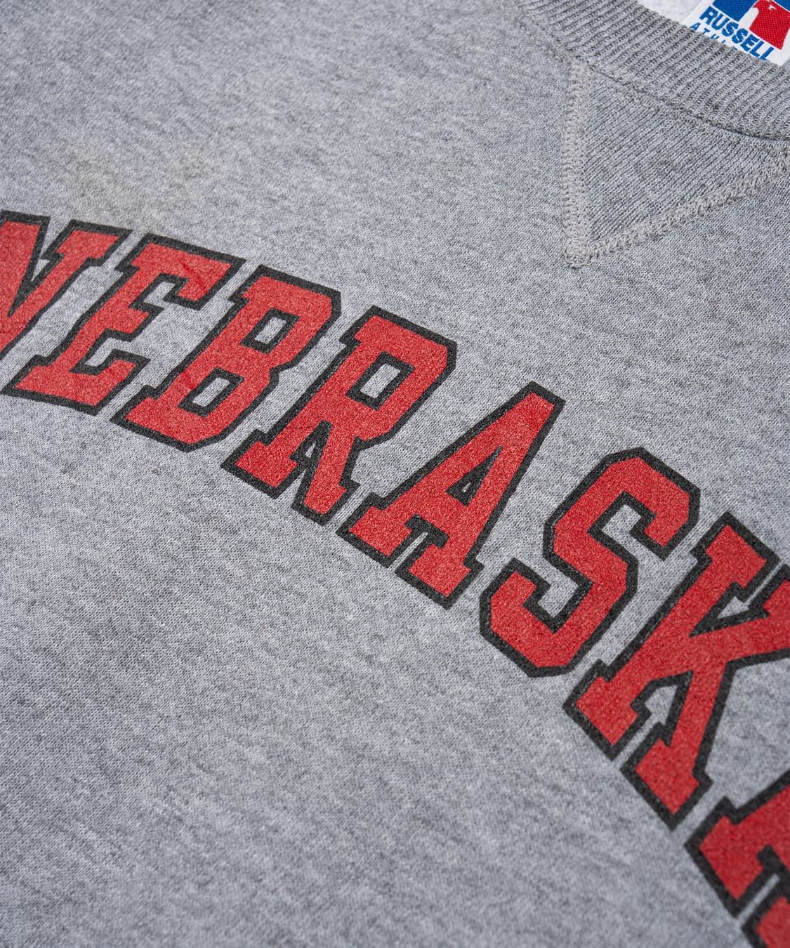 (90) 90's 러셀 Nebraska 아치로고 스웻 상품이미지3