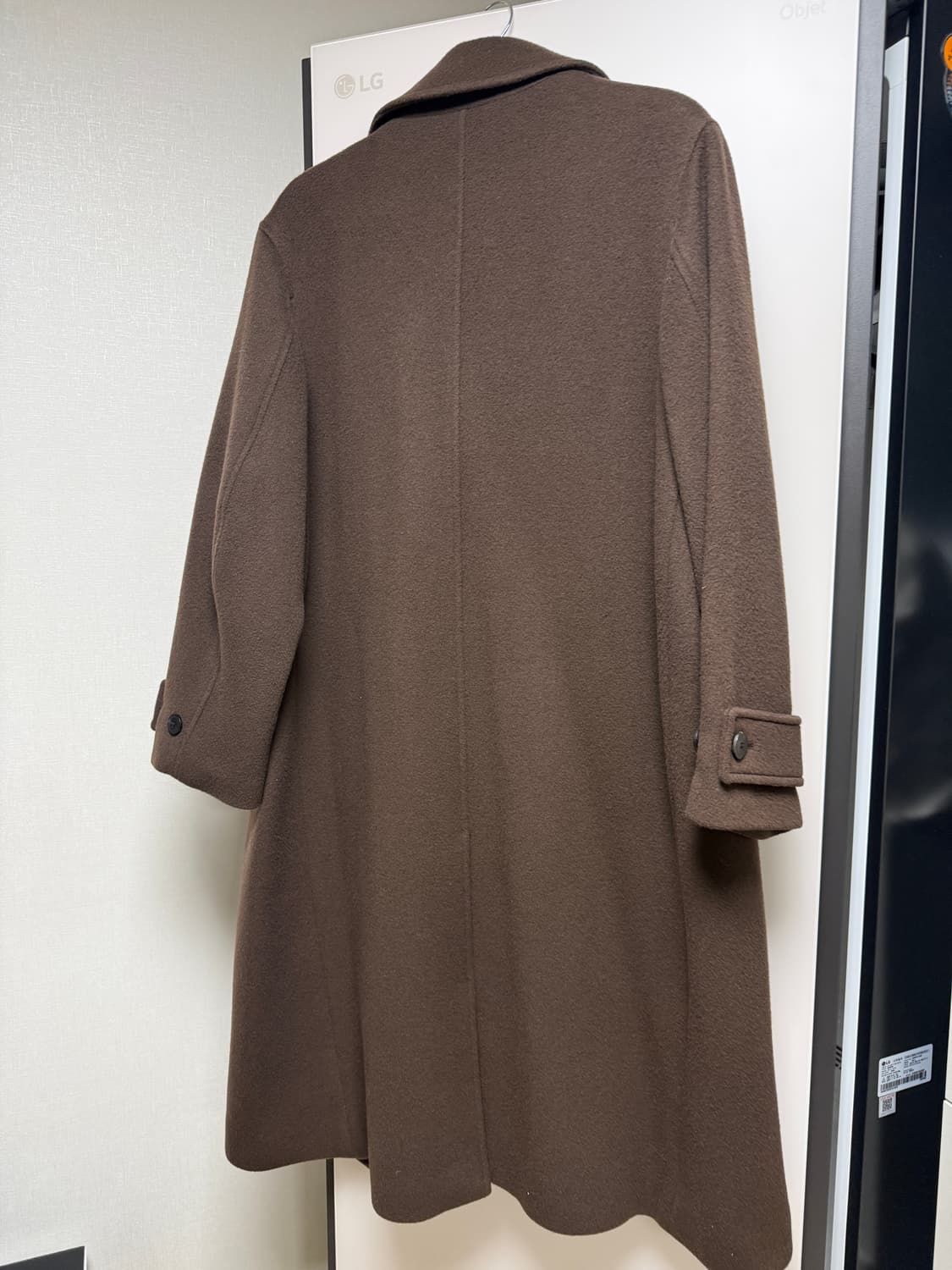 셔터 fine master 울 더블 코트 다크 브라운 m사이즈(100)  상품이미지2