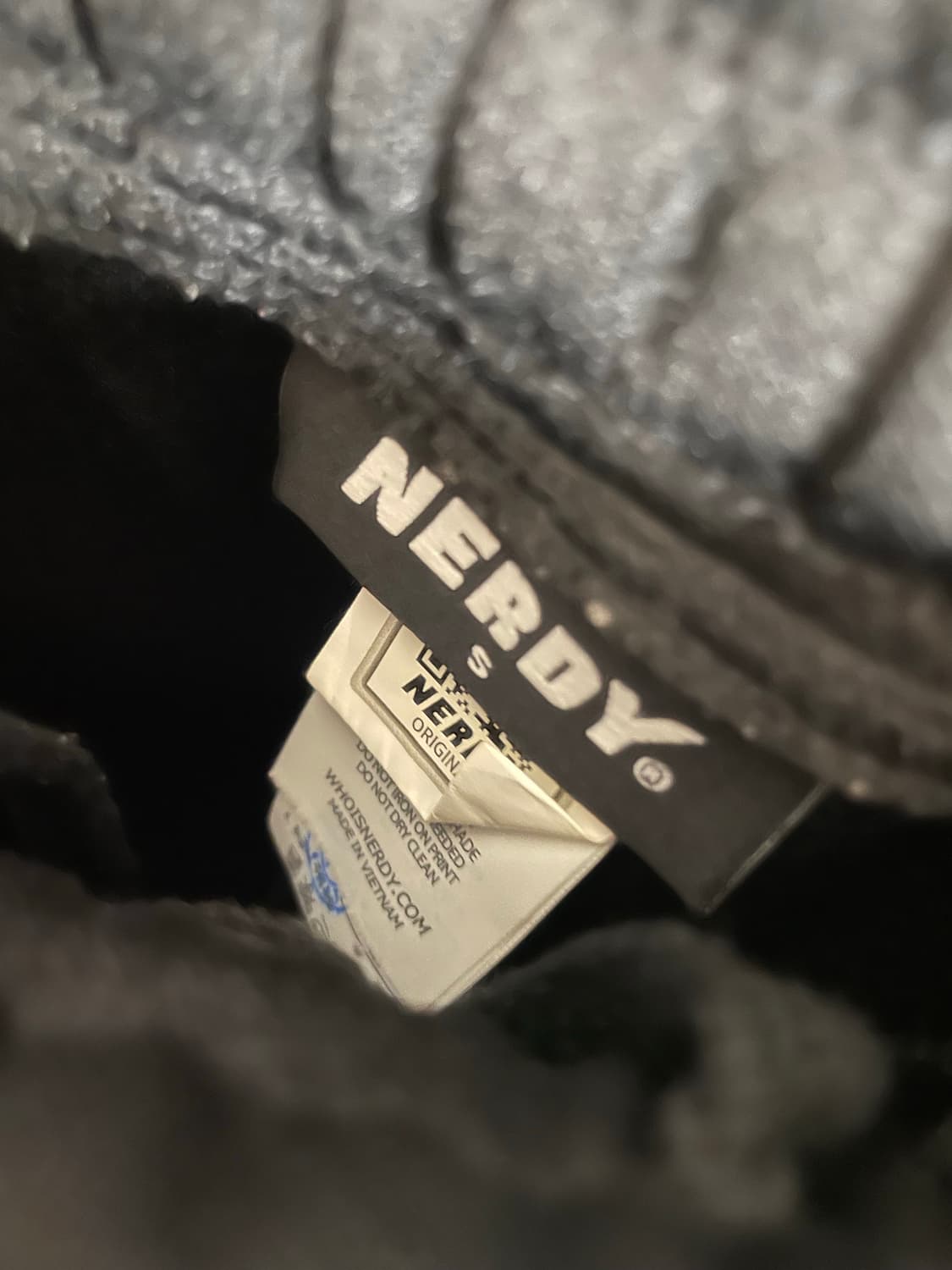 Nerdy 19fw 로고 테잎 트랙 팬츠 블랙 상품이미지3