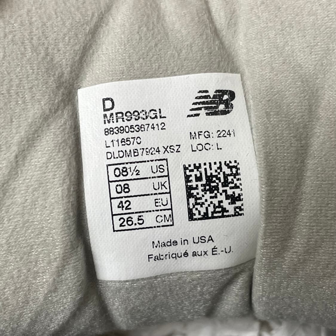 New Balance 993 Gray White 상품이미지7