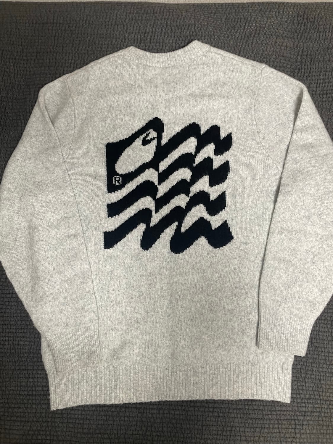  WAVY STATE SWEATER 애쉬헤더 니트 블랙 판매합니다 상품이미지3