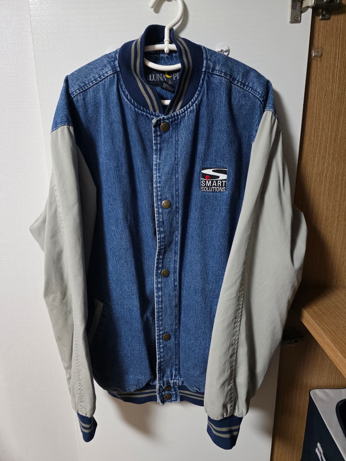 [XL]루나 피어 데님 바시티 자켓 상품이미지1