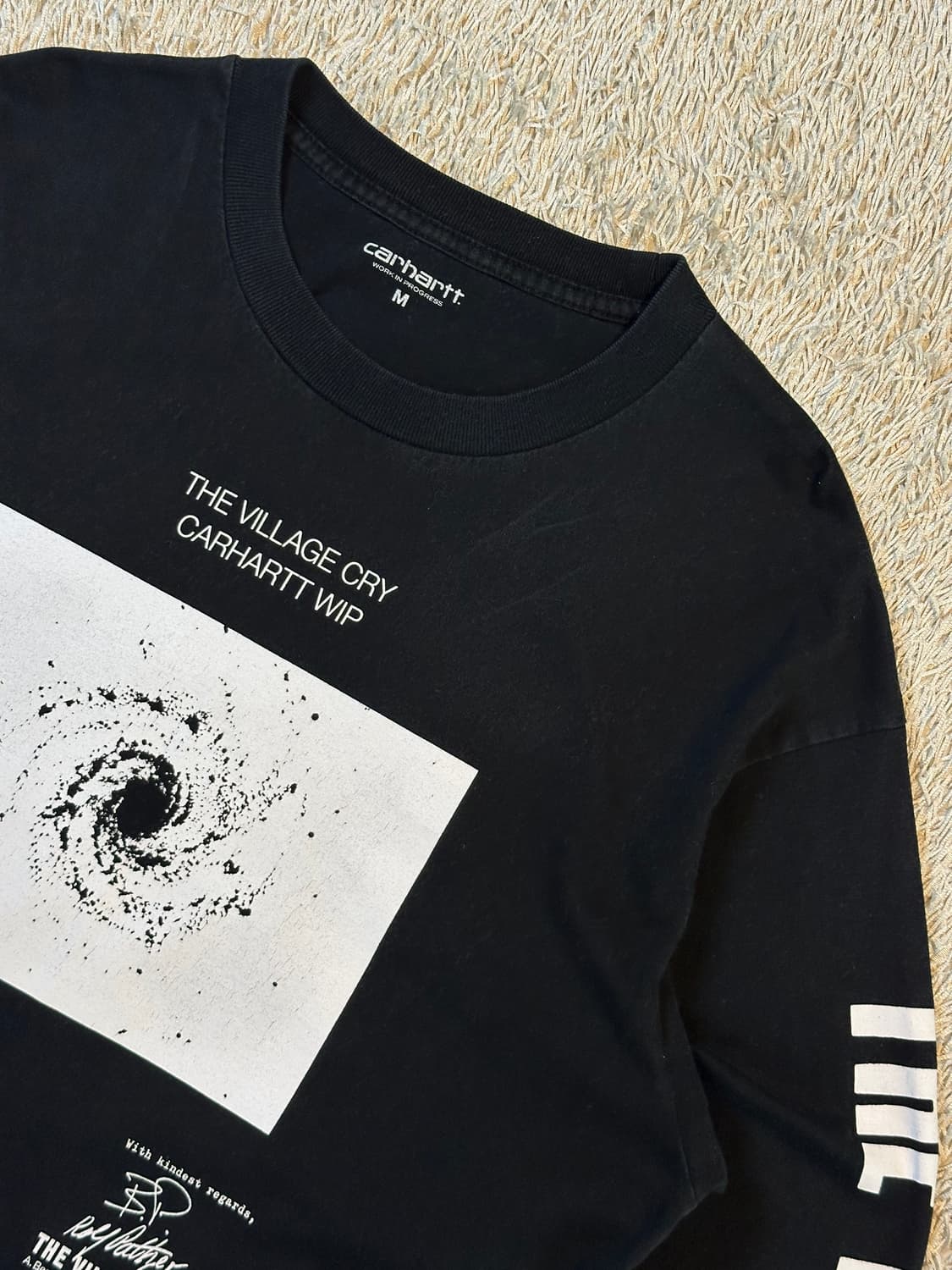 칼하트 WIP x The Village Cry Space 롱슬리브 블랙 상품이미지2