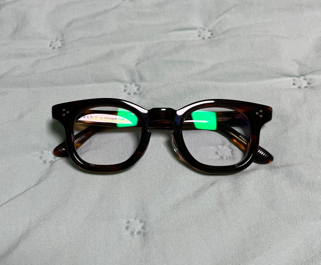 래쉬안경 호피 뿔테 안경 LUNETTES 02(45) HAV 상품이미지2