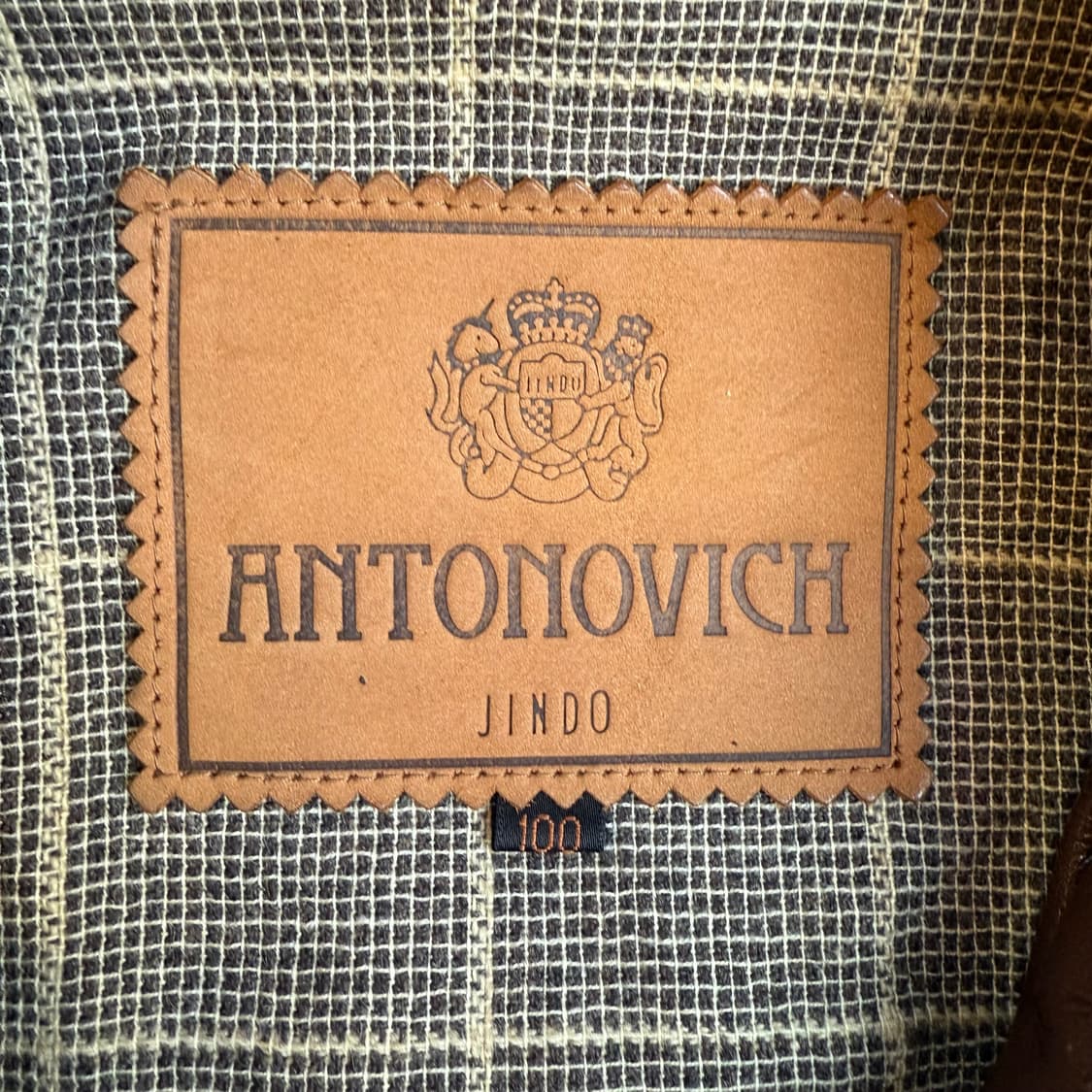 ANTONOVICH 가죽 자켓 브라운 퍼 카라 상품이미지4