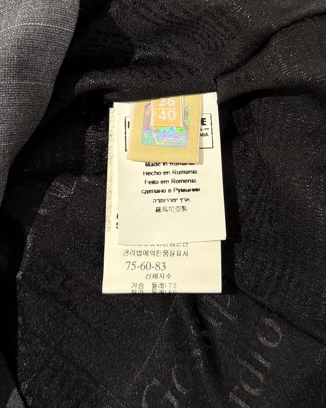 갈리아노 차콜 핀스트라이프 블레이저 상품이미지8